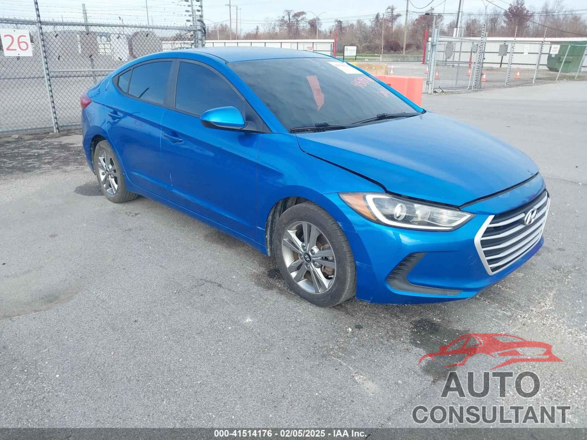 HYUNDAI ELANTRA 2017 - KMHD74LF9HU359383
