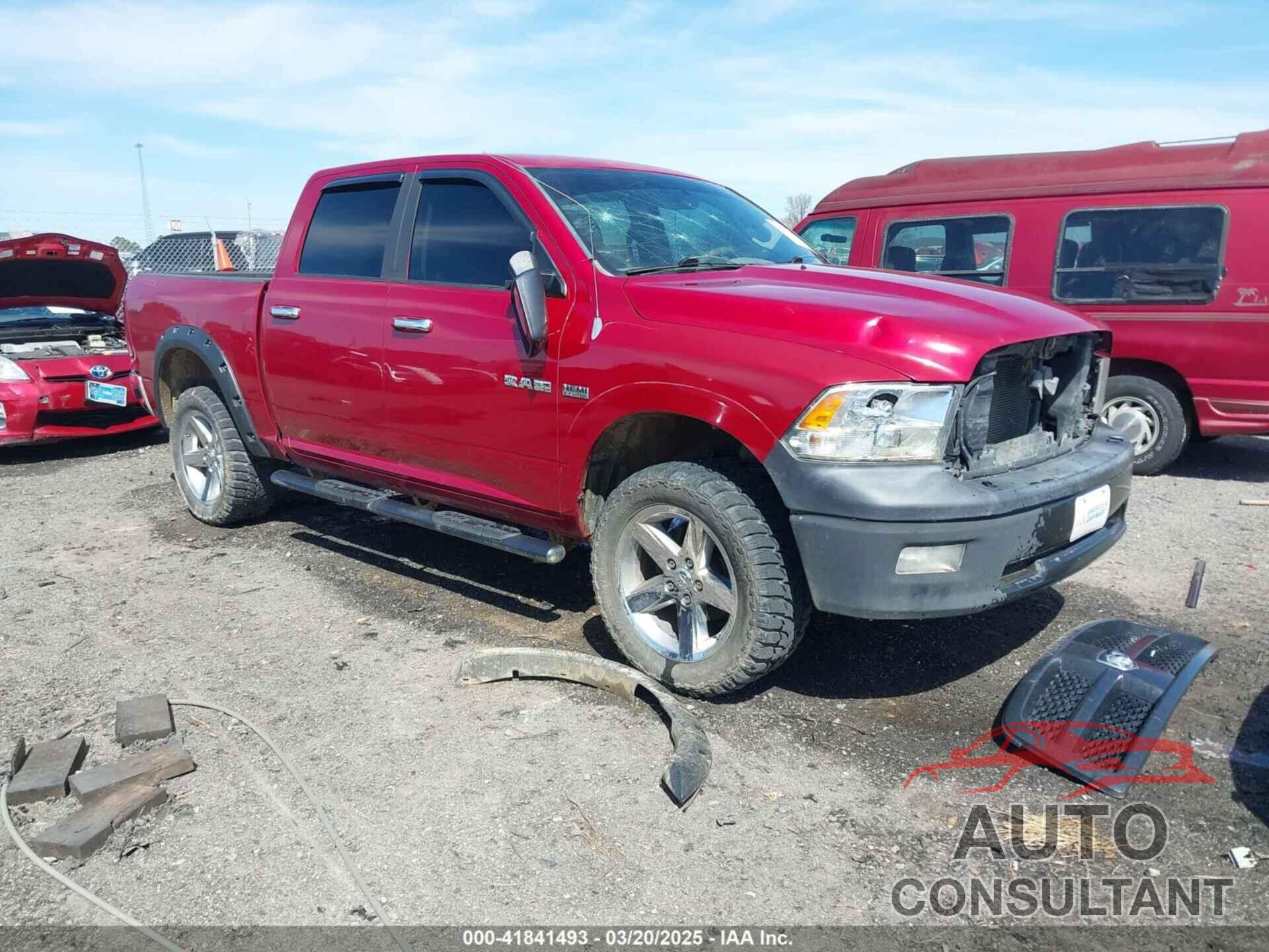 DODGE RAM 1500 2010 - 1D7RV1CT1AS261234