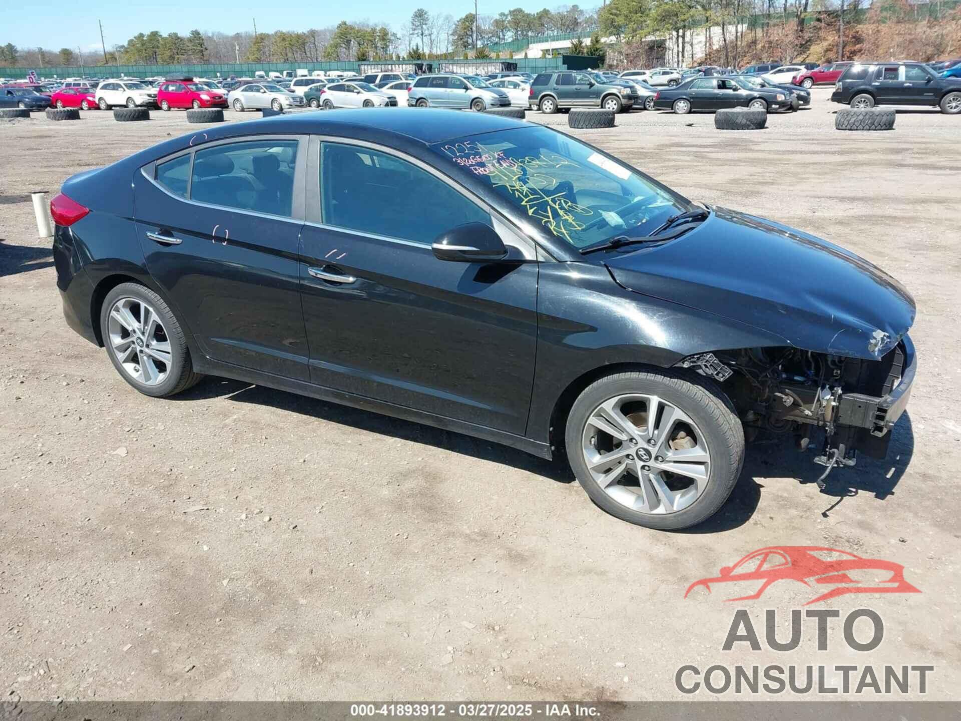 HYUNDAI ELANTRA 2017 - KMHD84LF5HU354985