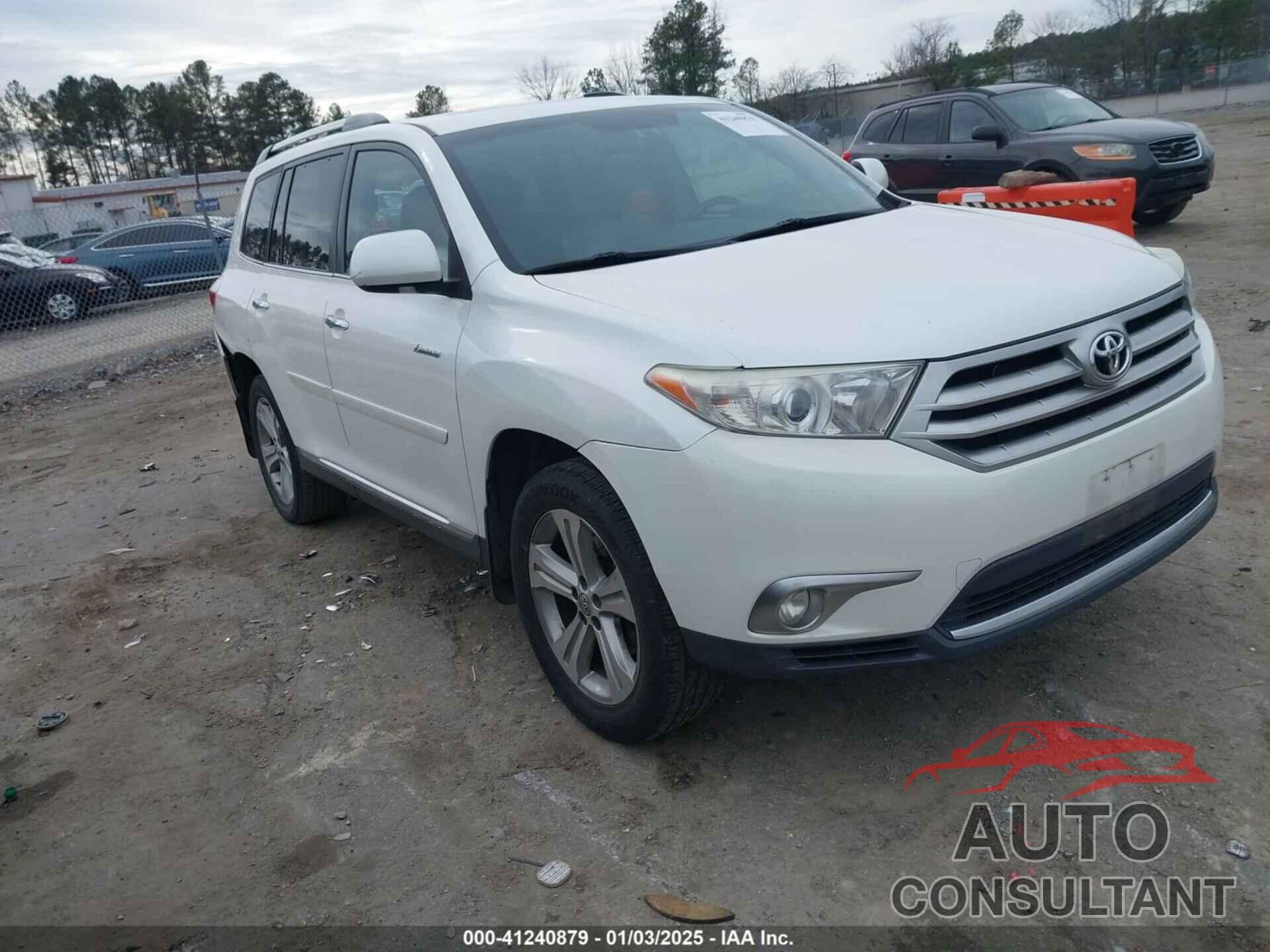 TOYOTA HIGHLANDER 2013 - 5TDYK3EH5DS115869