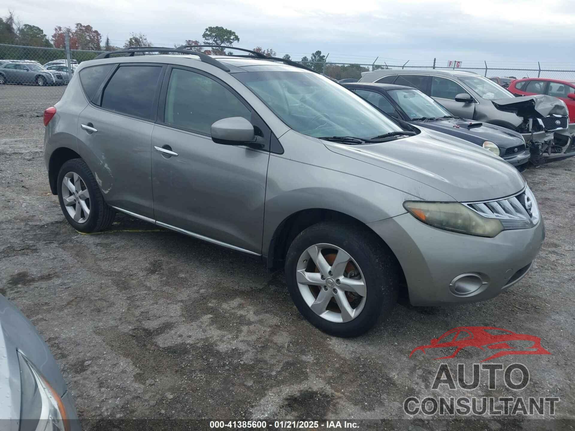 NISSAN MURANO 2009 - JN8AZ18U29W005707