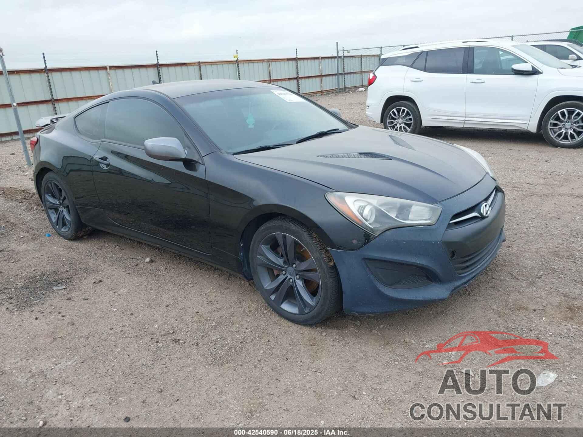 HYUNDAI GENESIS COUPE 2013 - KMHHT6KD8DU091672