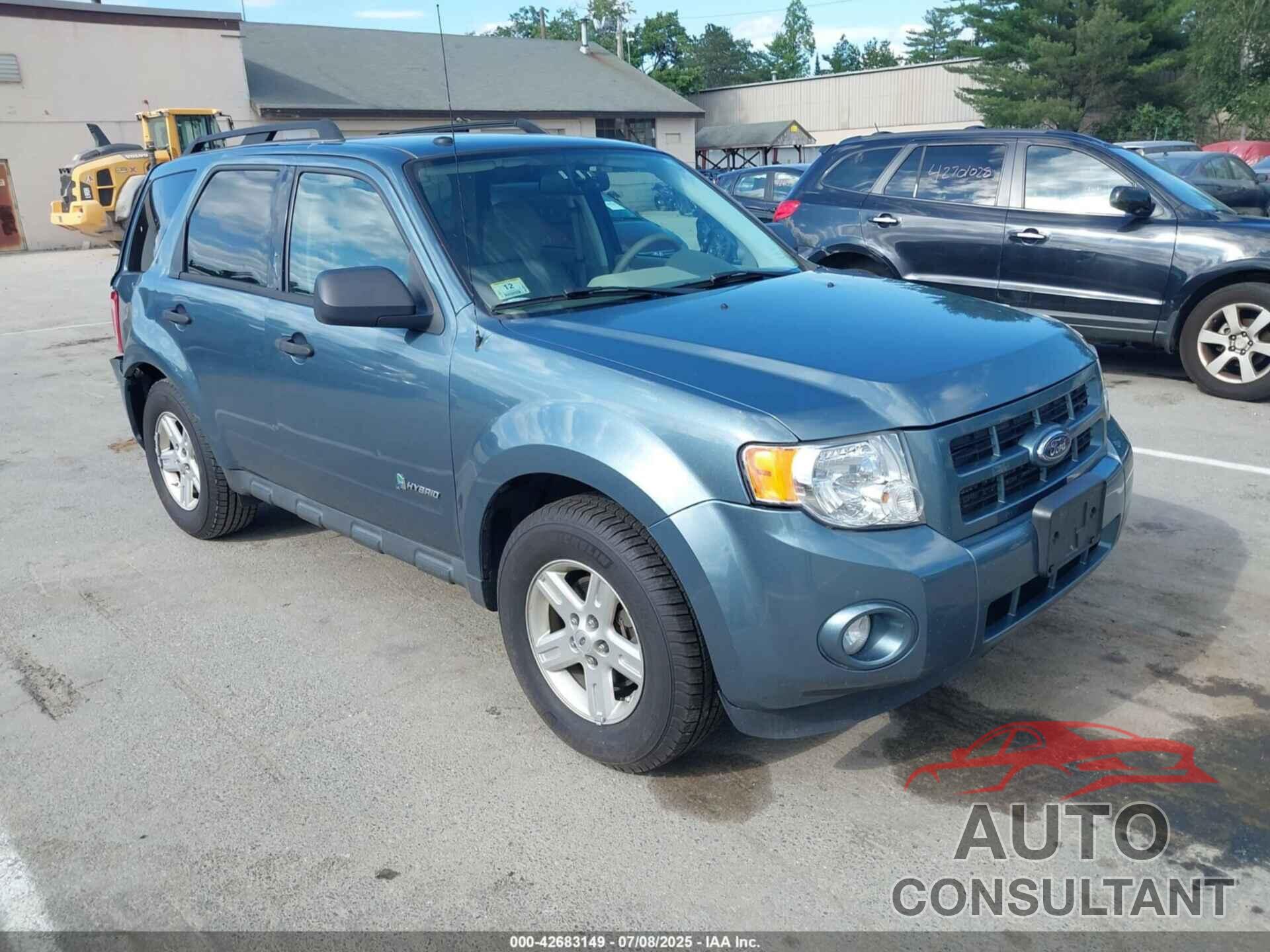 FORD ESCAPE HYBRID 2011 - 1FMCU5K37BKB86287