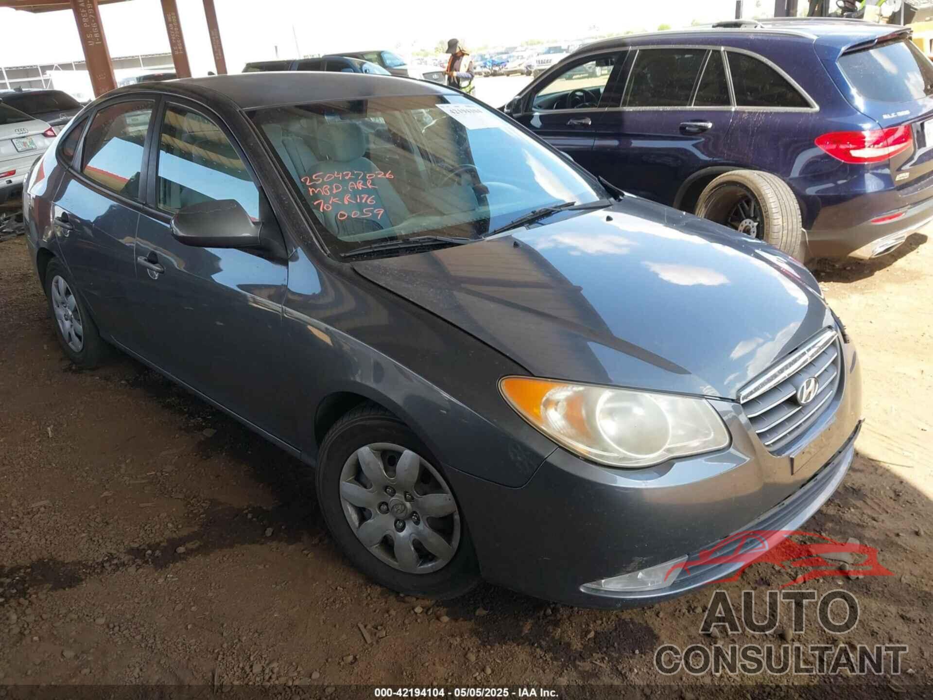 HYUNDAI ELANTRA 2009 - KMHDU46D49U670059