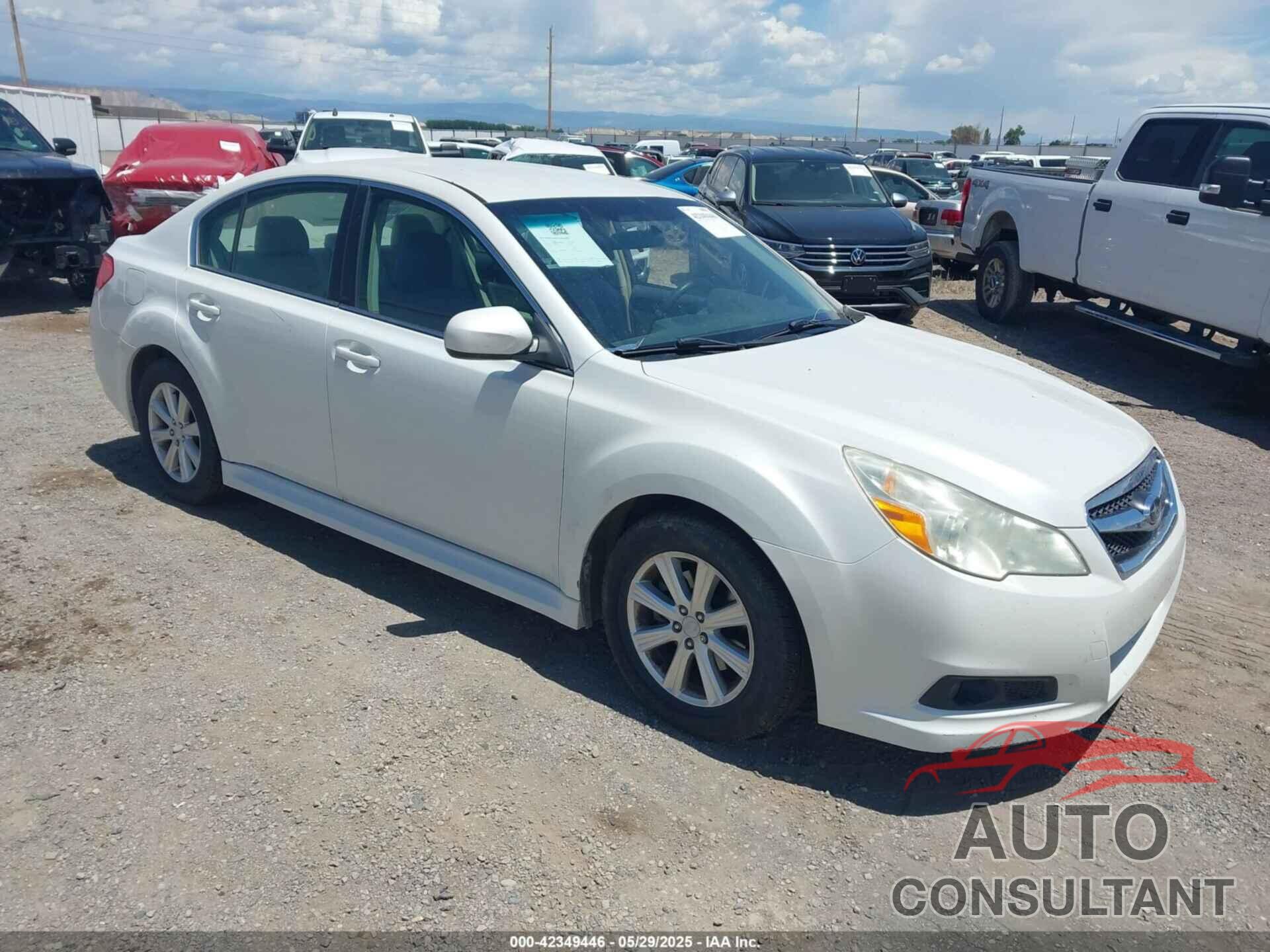 SUBARU LEGACY 2012 - 4S3BMBA69C3002487