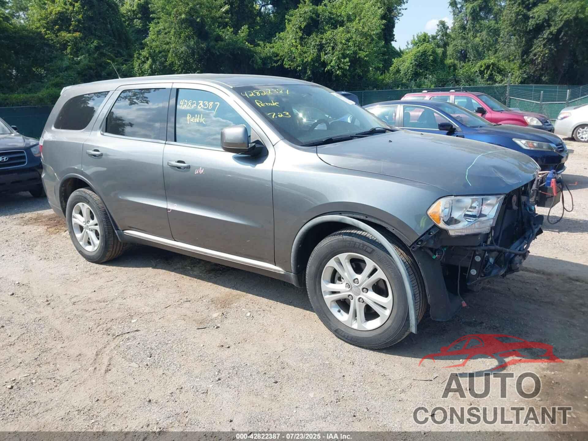 DODGE DURANGO 2012 - 1C4RDJAG1CC207237