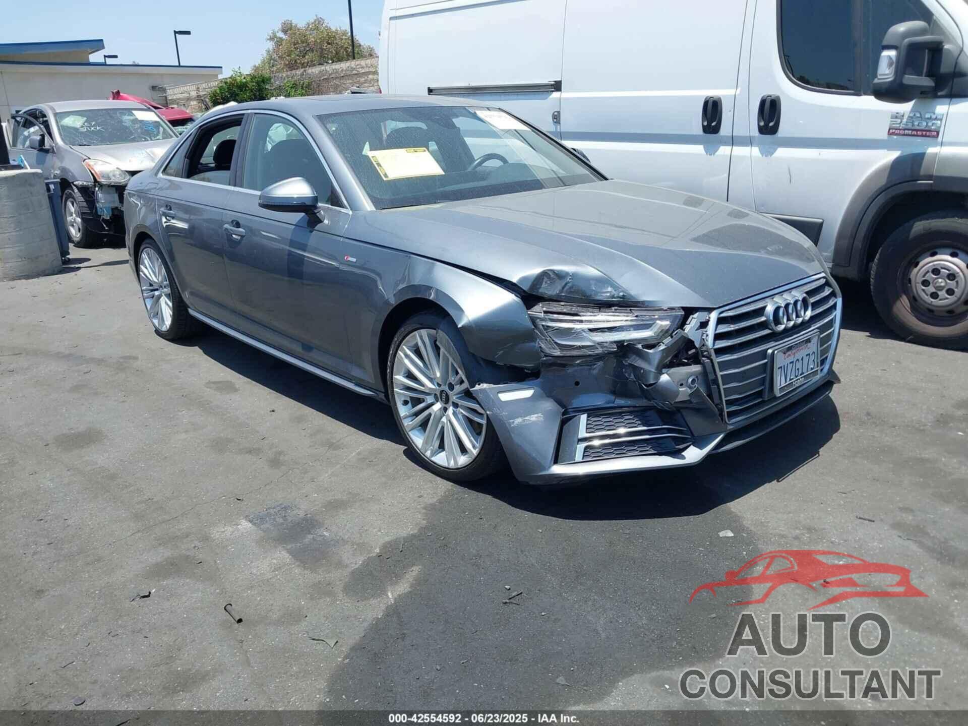 AUDI A4 2017 - WAULNAF46HN034597