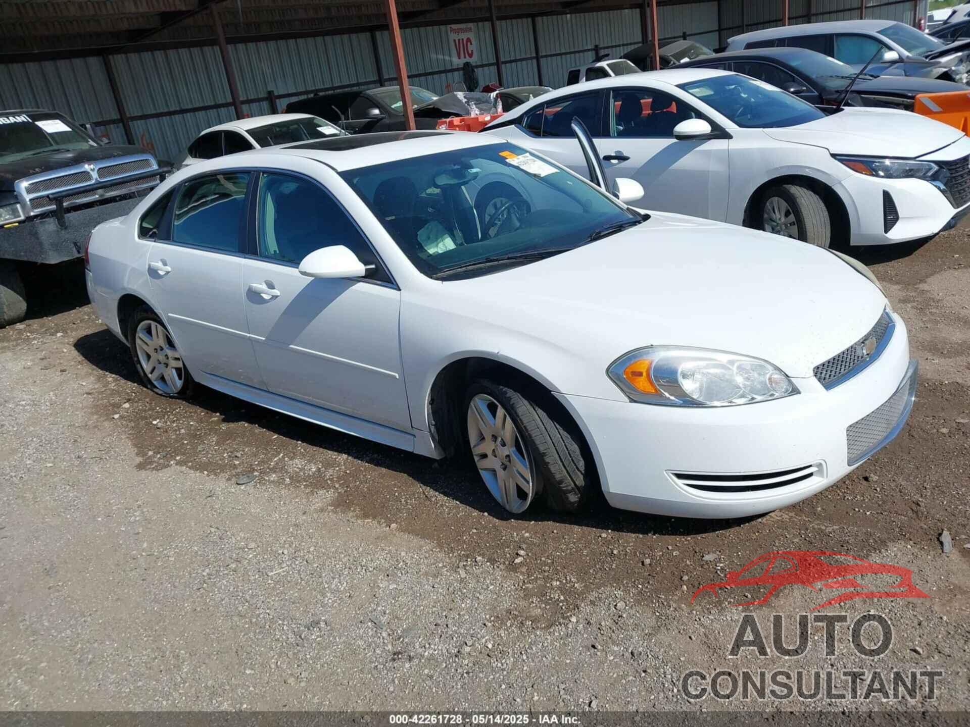 CHEVROLET IMPALA 2013 - 2G1WG5E36D1124623