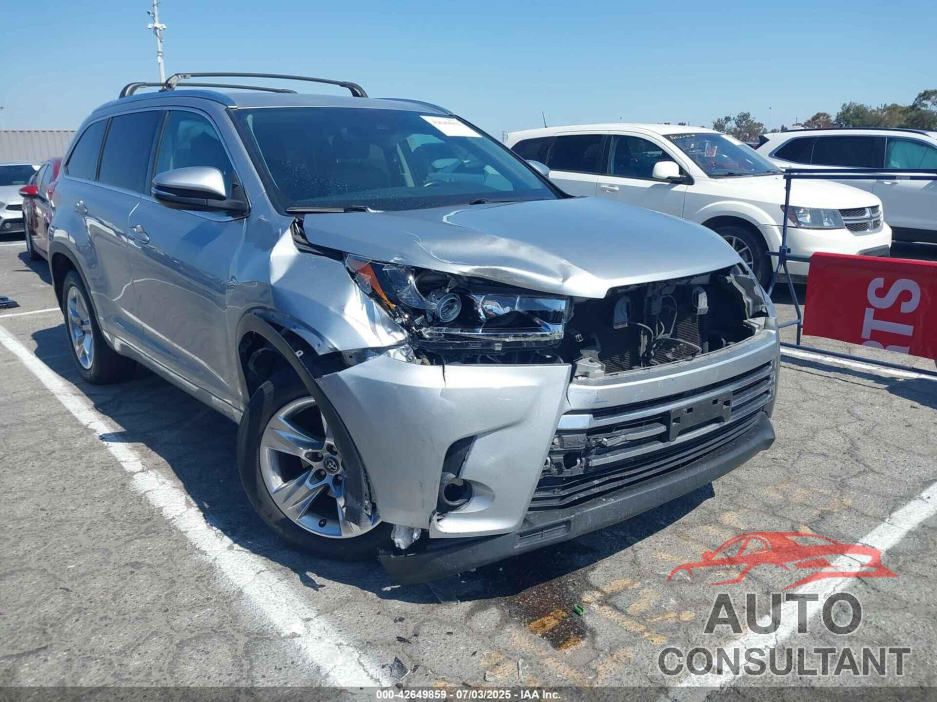 TOYOTA HIGHLANDER 2017 - 5TDYZRFH9HS195910