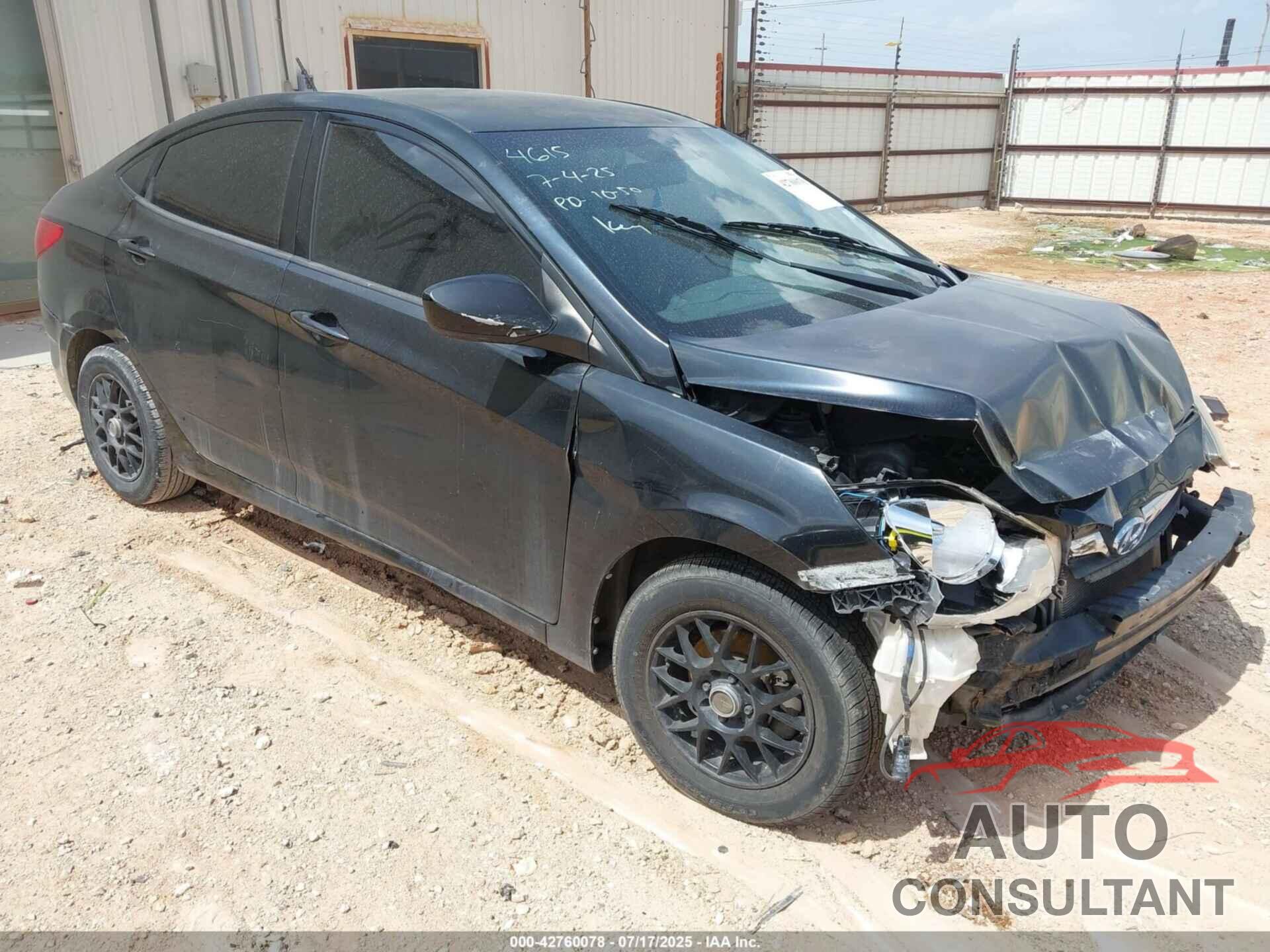 HYUNDAI ACCENT 2013 - KMHCT4AE8DU374615