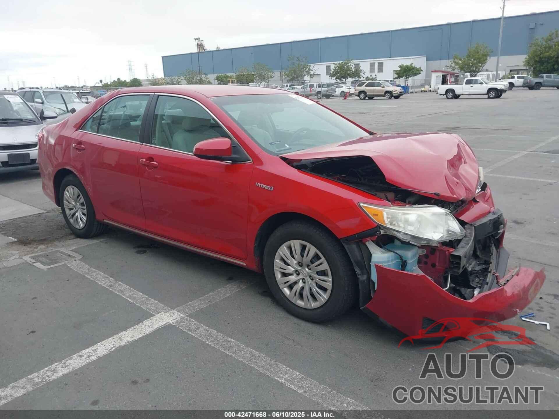 TOYOTA CAMRY HYBRID 2014 - 4T1BD1FK1EU101555