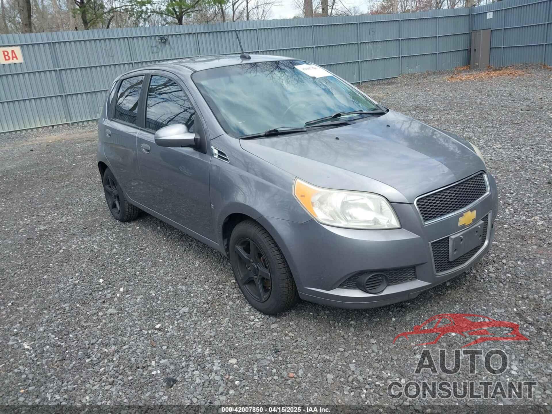 CHEVROLET AVEO 2009 - KL1TD66EX9B616420