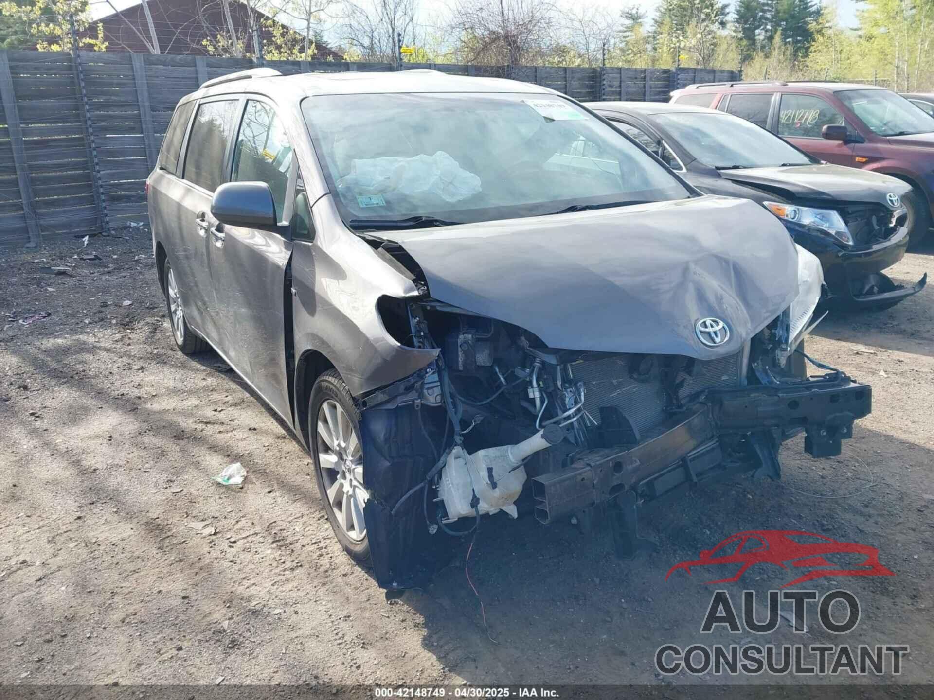 TOYOTA SIENNA 2016 - 5TDDK3DC2GS139510