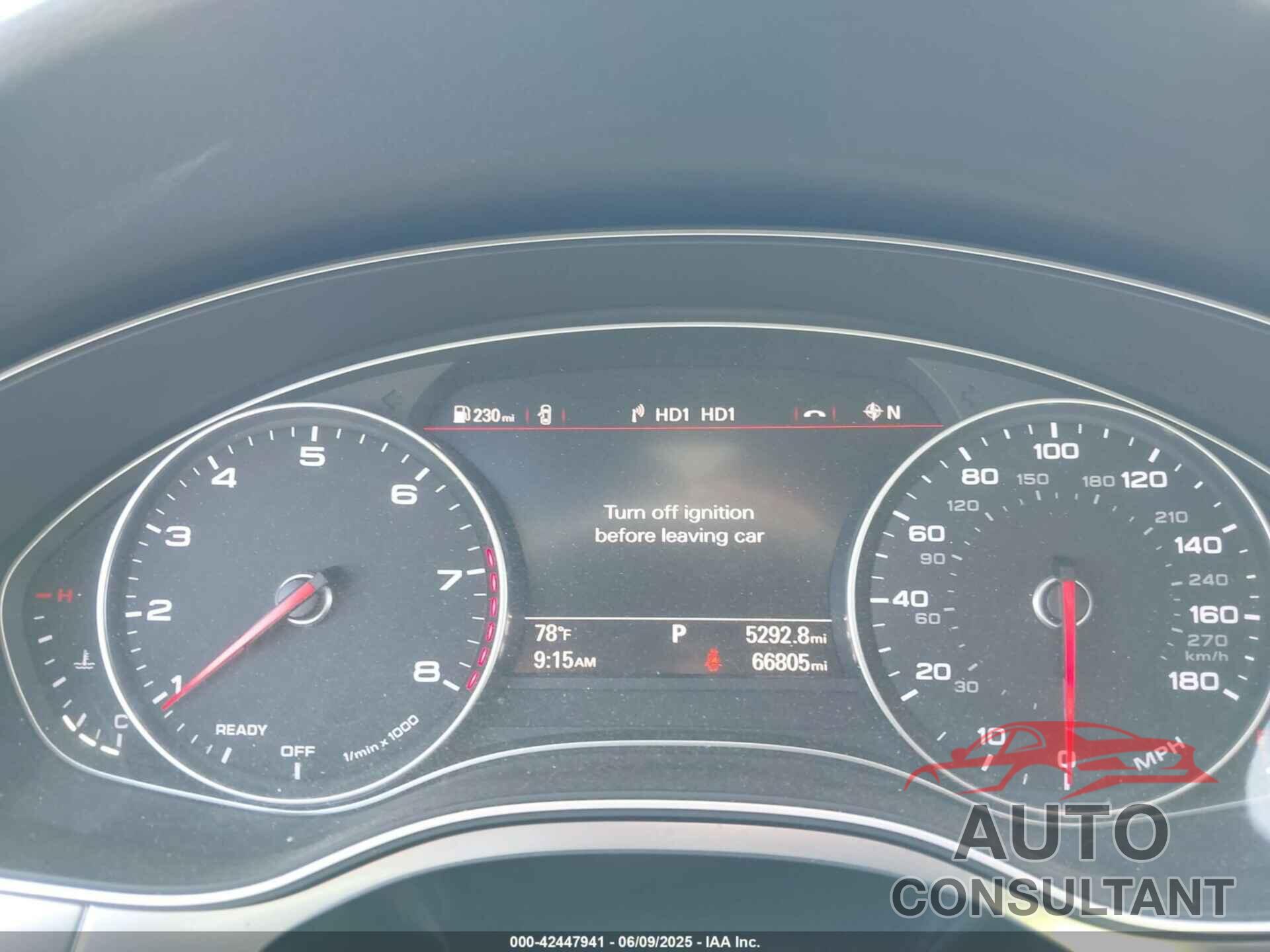 AUDI A6 2017 - WAUC8AFC2HN057292