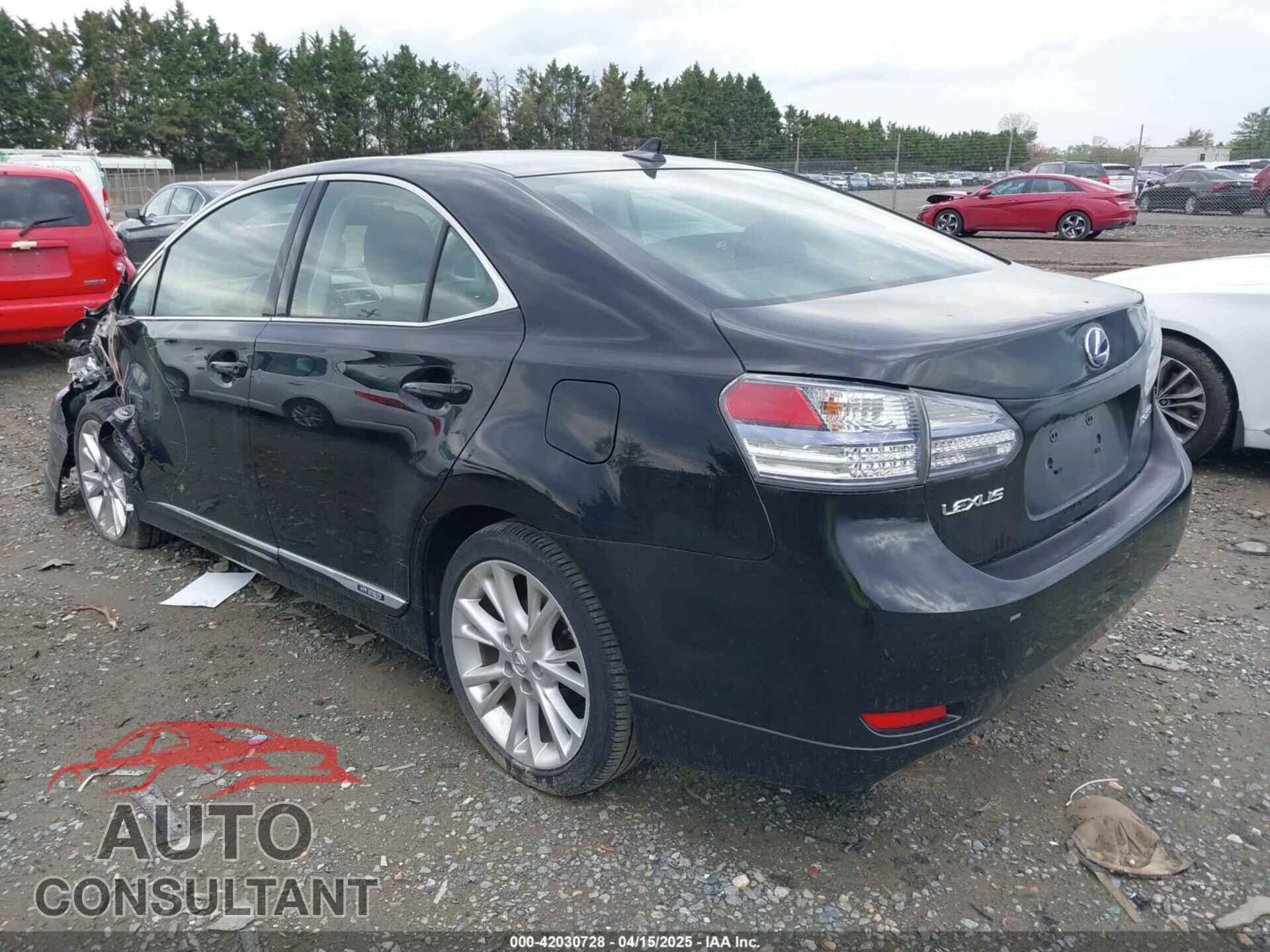 LEXUS HS 250H 2010 - JTHBB1BA2A2009222