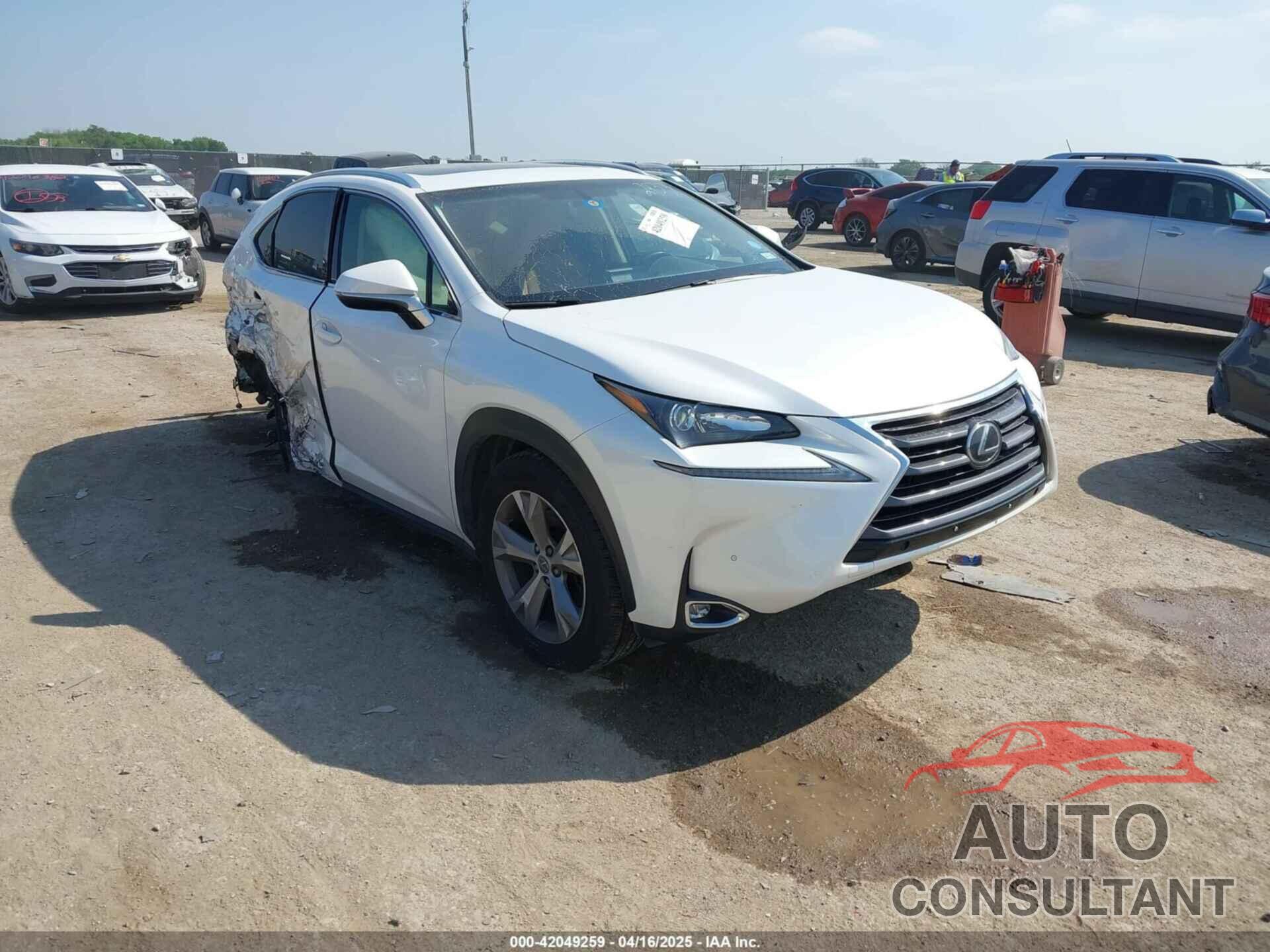 LEXUS NX 200T 2017 - JTJYARBZ6H2072933