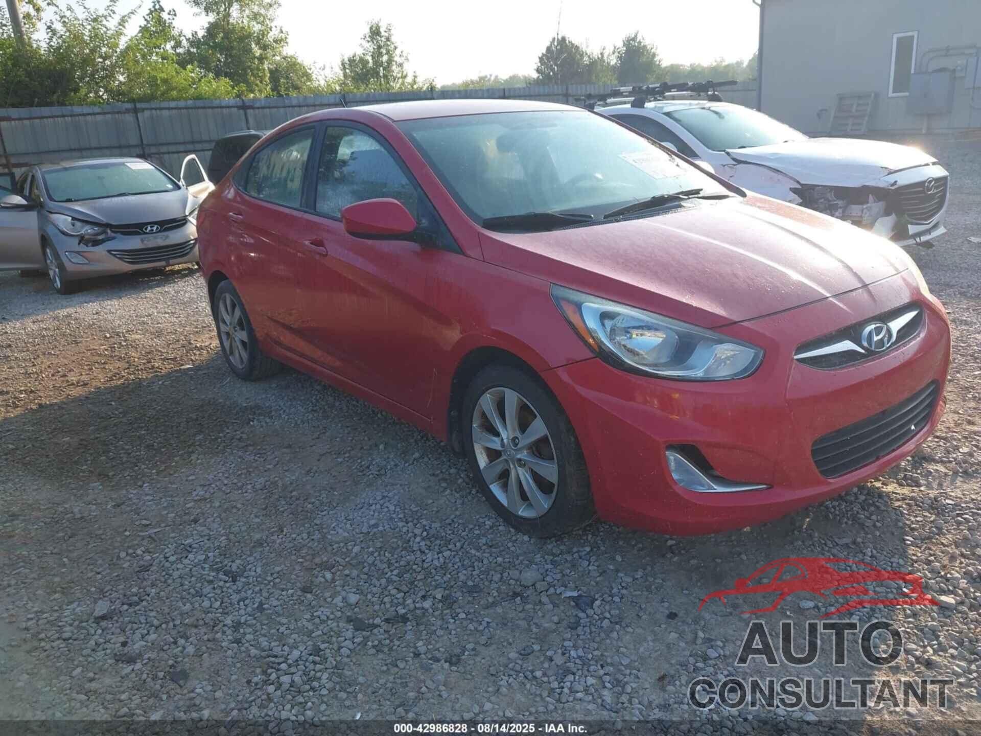 HYUNDAI ACCENT 2013 - KMHCU4AE5DU423024