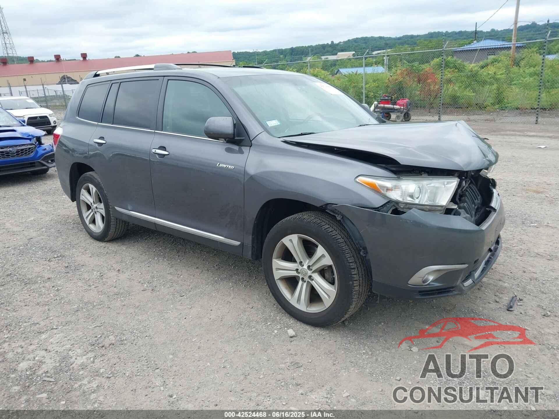 TOYOTA HIGHLANDER 2013 - 5TDDK3EH3DS187524