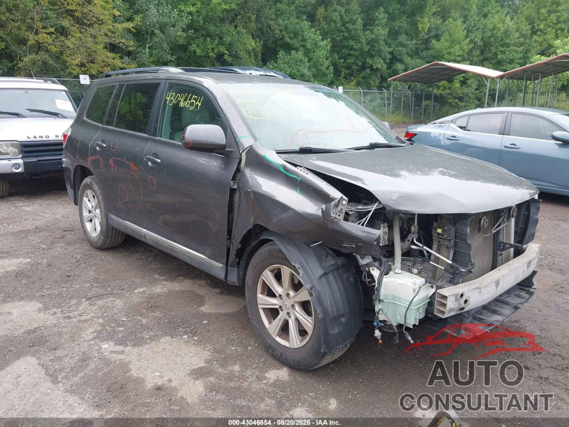 TOYOTA HIGHLANDER 2013 - 5TDBK3EH7DS184715