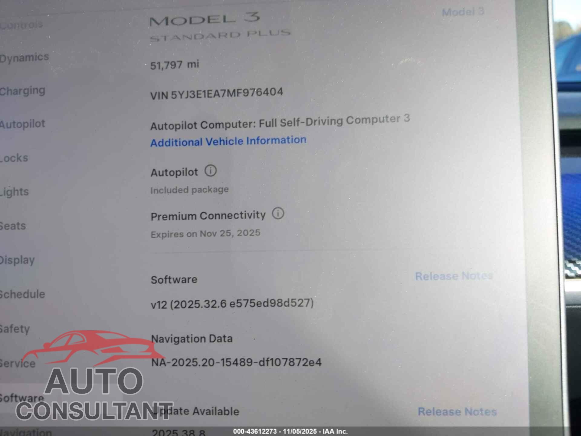 TESLA MODEL 3 2021 - 5YJ3E1EA7MF976404