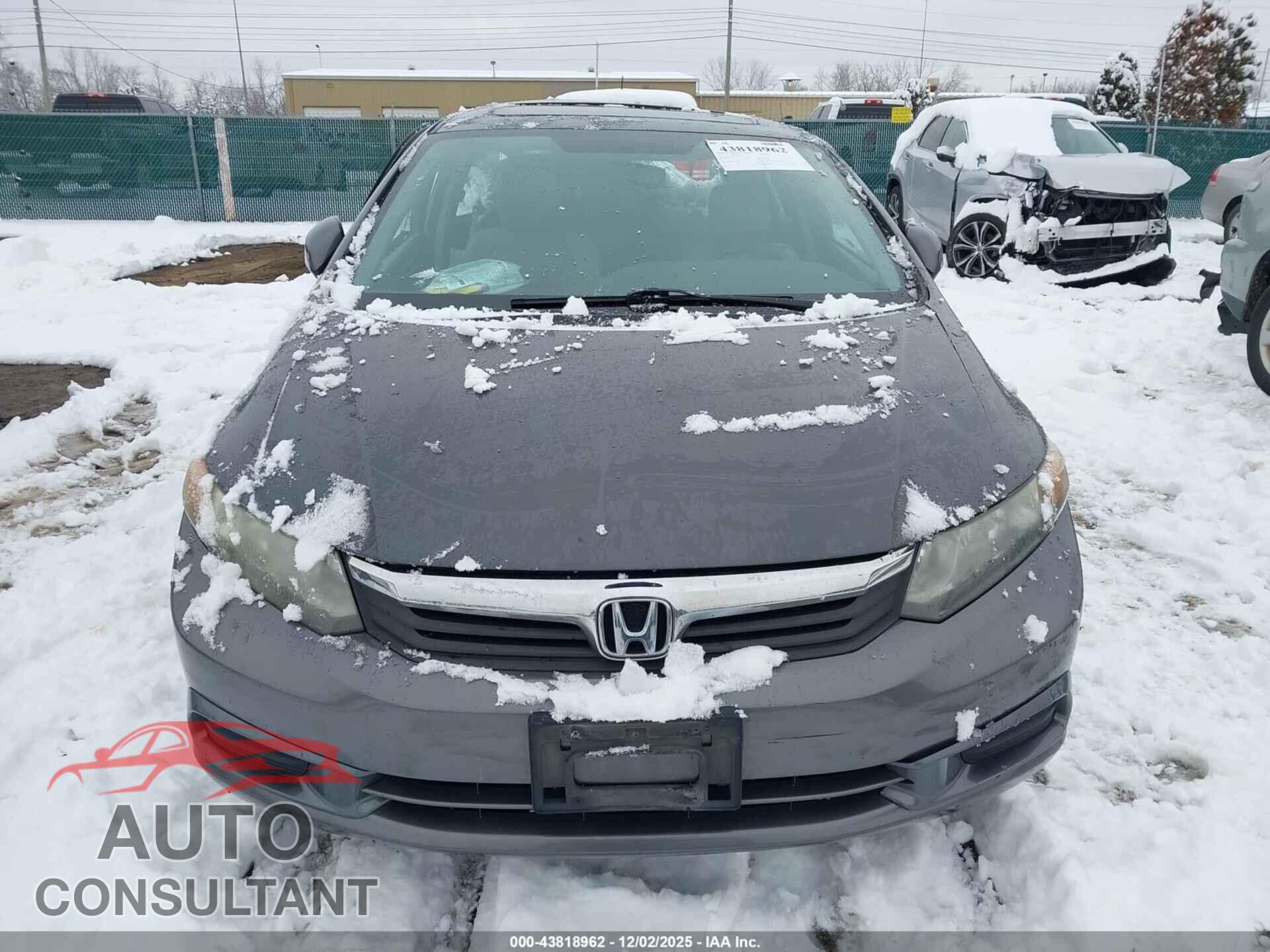 HONDA CIVIC 2012 - 2HGFB2F91CH506539
