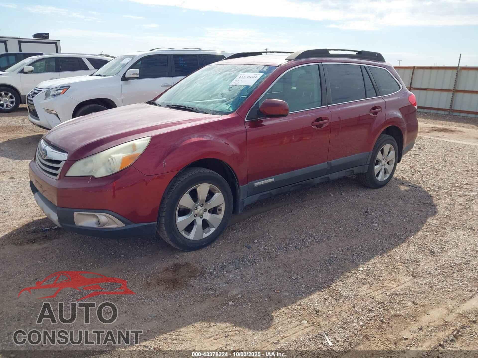 SUBARU OUTBACK 2011 - 4S4BRCKC3B3328159