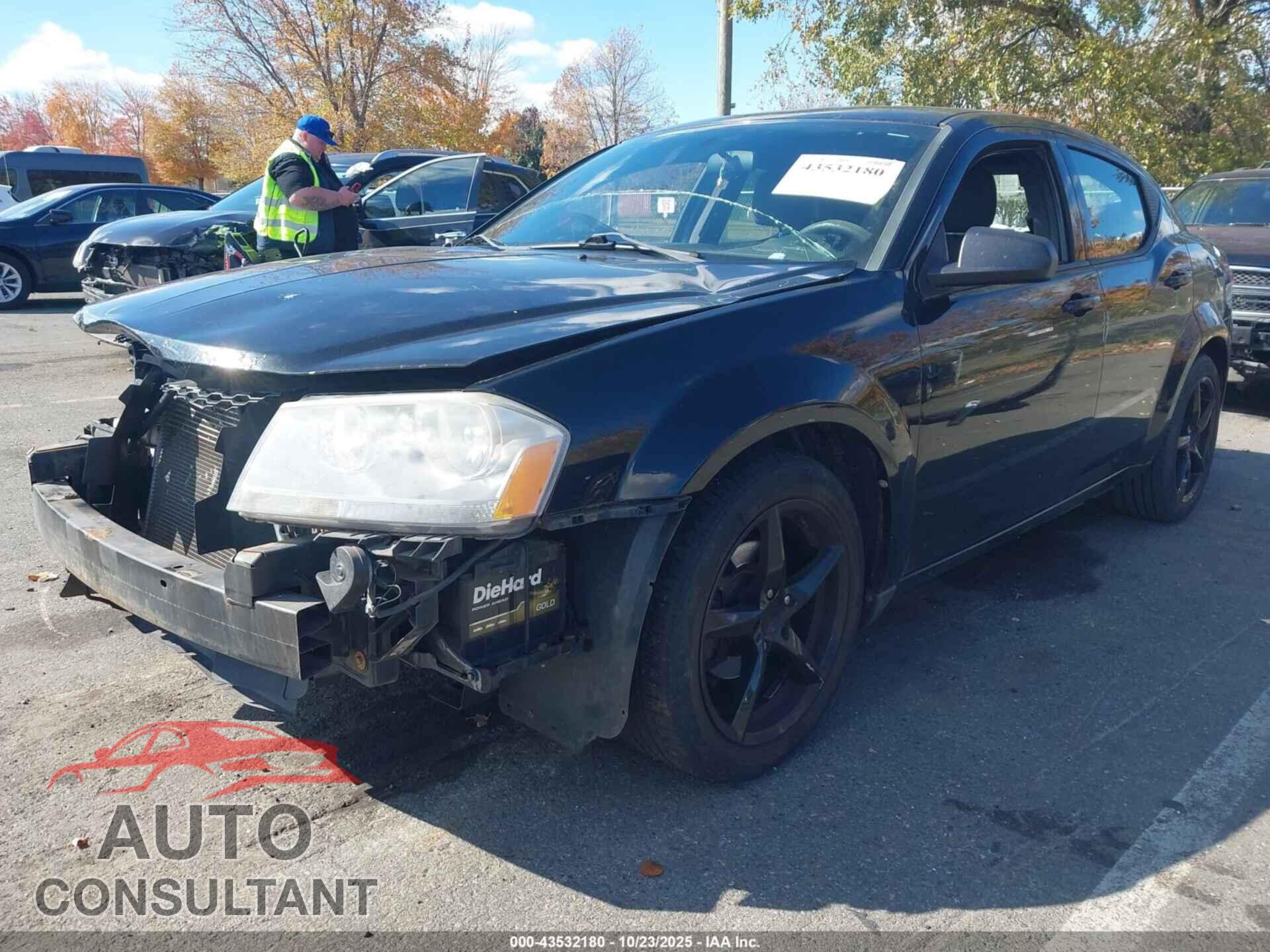 DODGE AVENGER 2013 - 1C3CDZAB0DN537227
