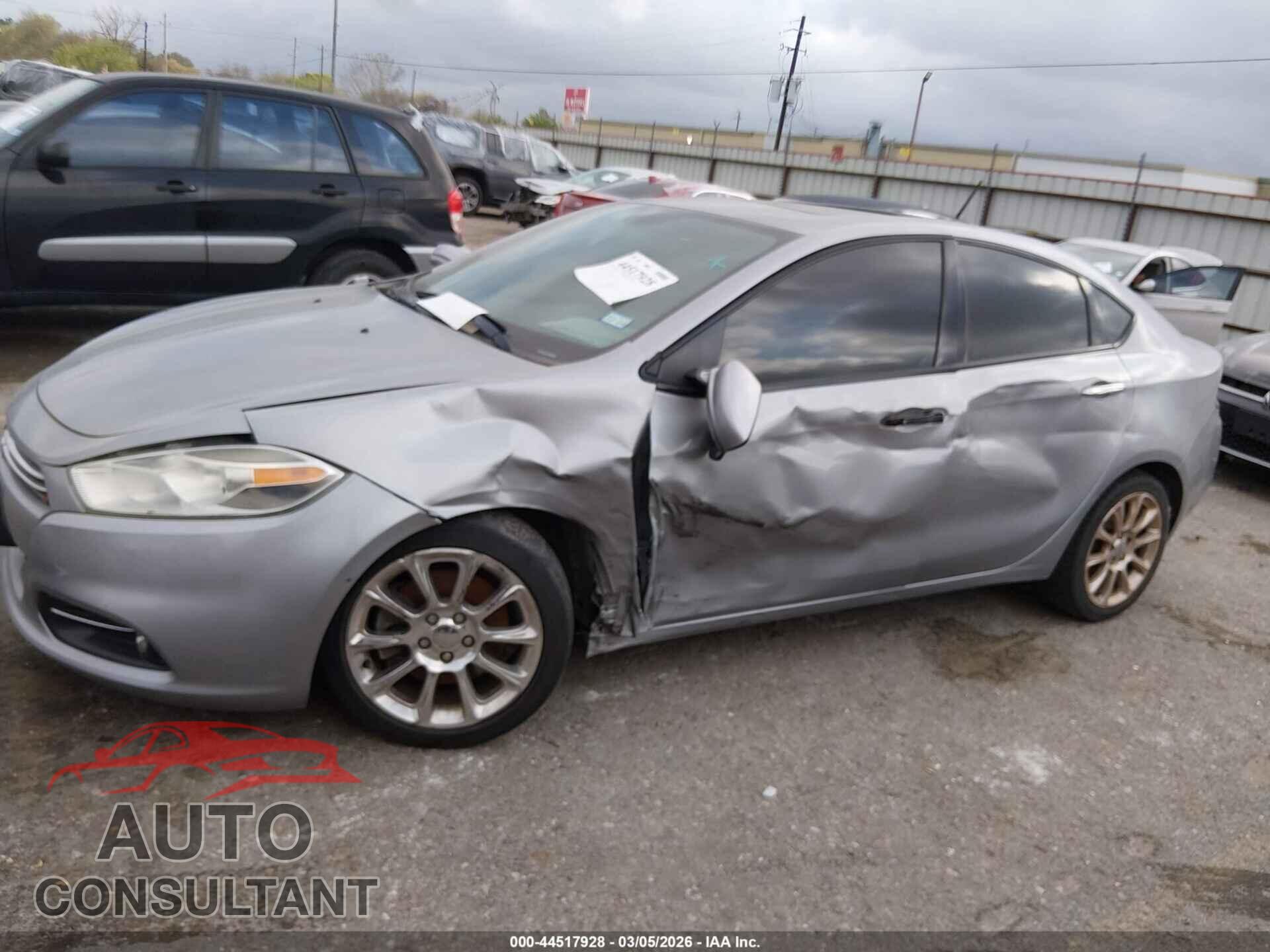 DODGE DART 2015 - 1C3CDFCB9FD422789