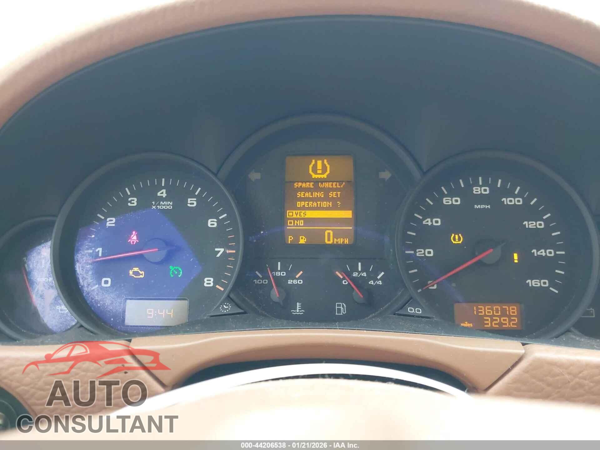 PORSCHE CAYENNE 2010 - WP1AA2AP9ALA06435
