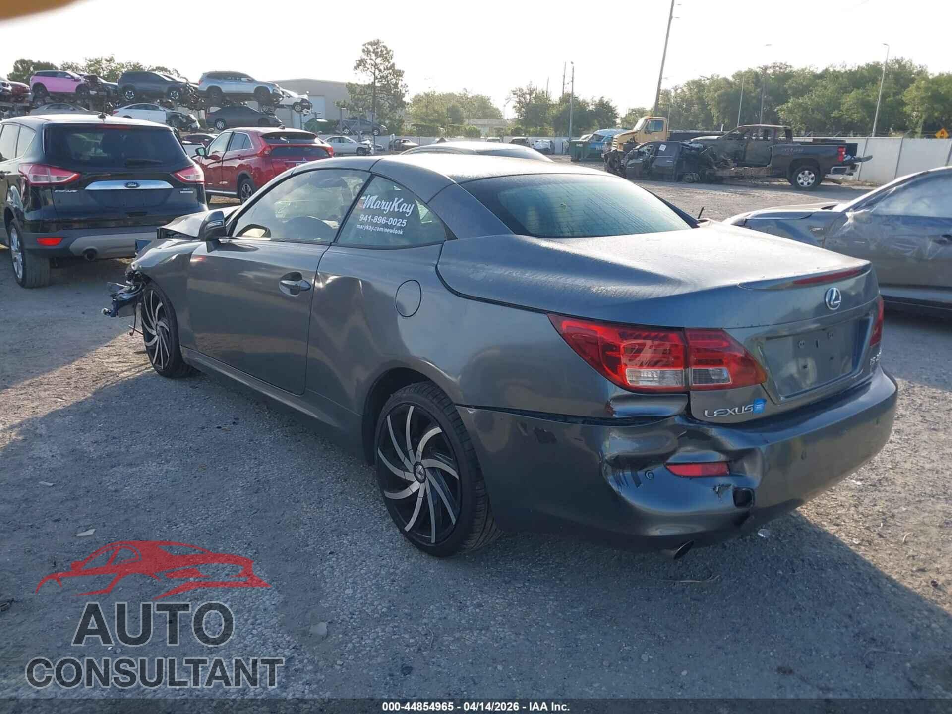 LEXUS IS 250C 2012 - JTHFF2C25C2521806