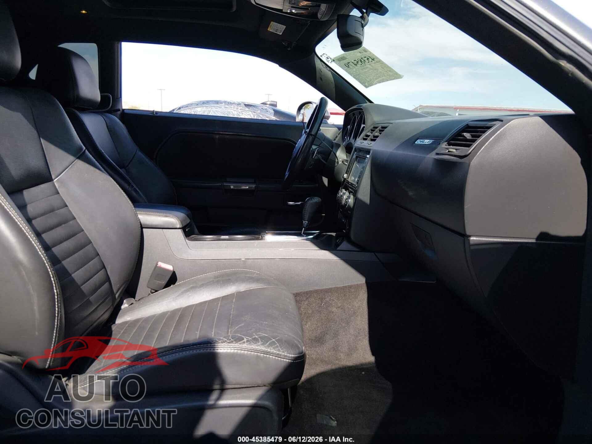 DODGE CHALLENGER 2012 - 2C3CDYAG2CH158372