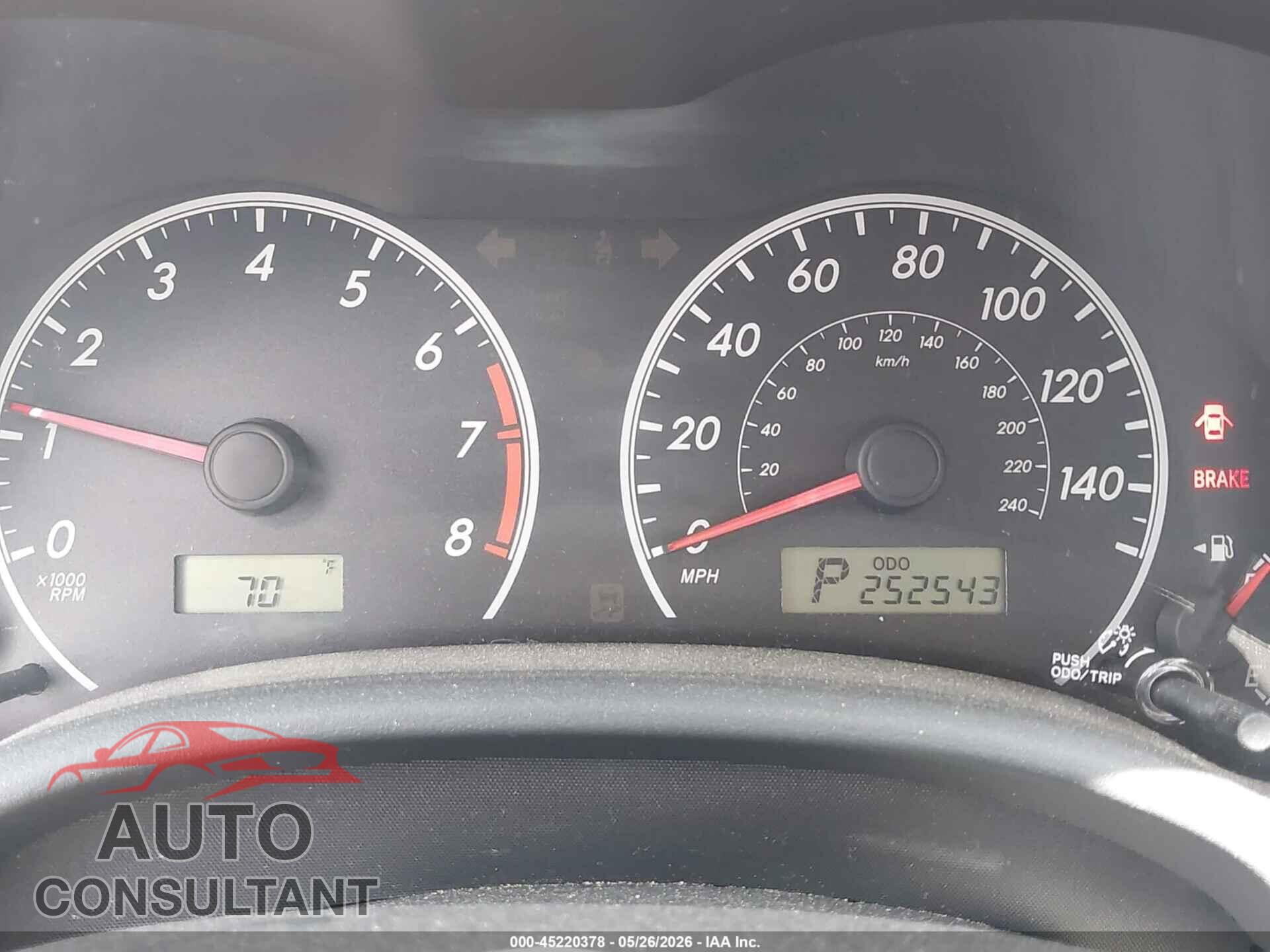 TOYOTA COROLLA 2013 - 5YFBU4EEXDP223649