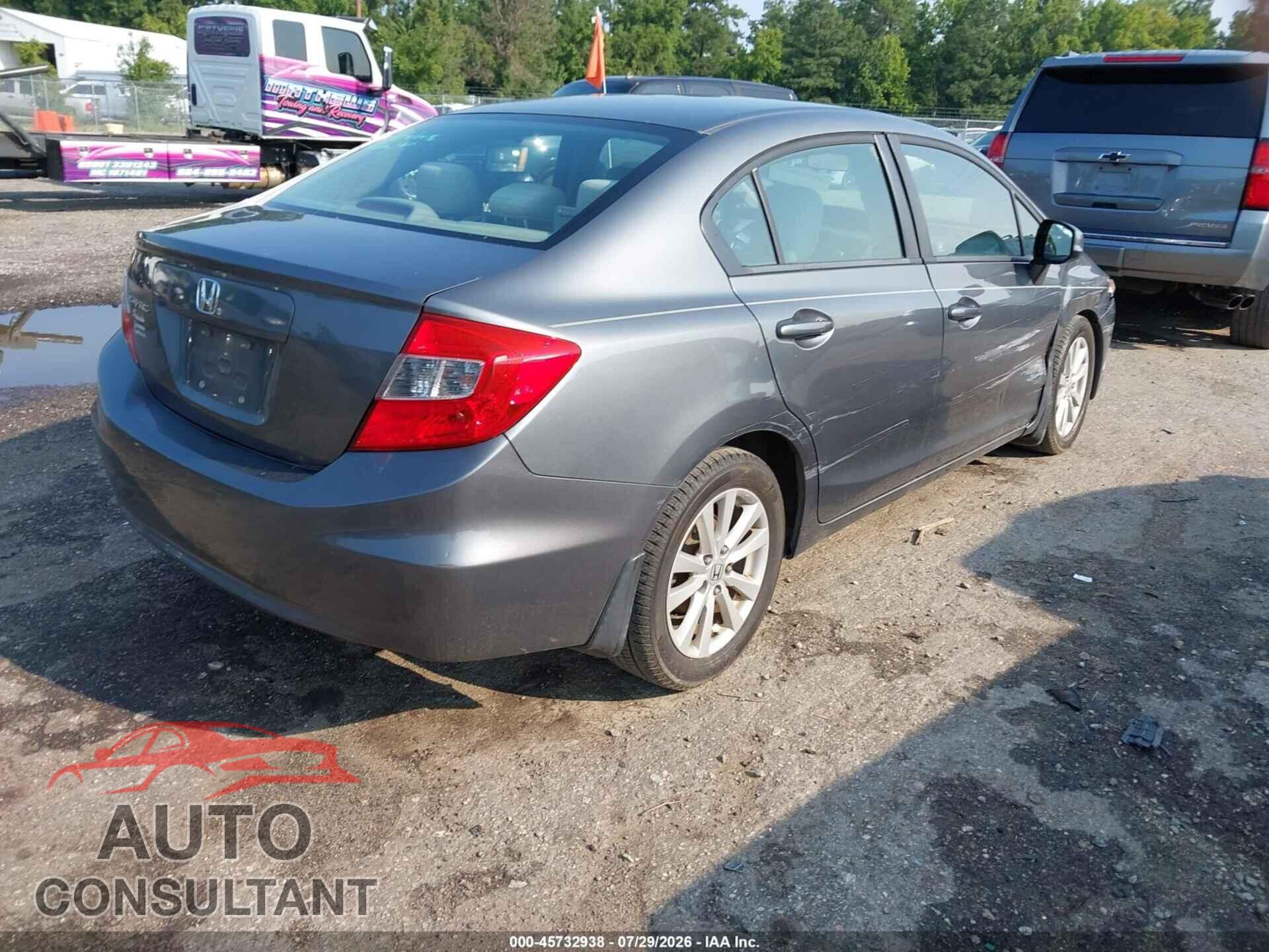 HONDA CIVIC 2012 - 19XFB2F85CE089718