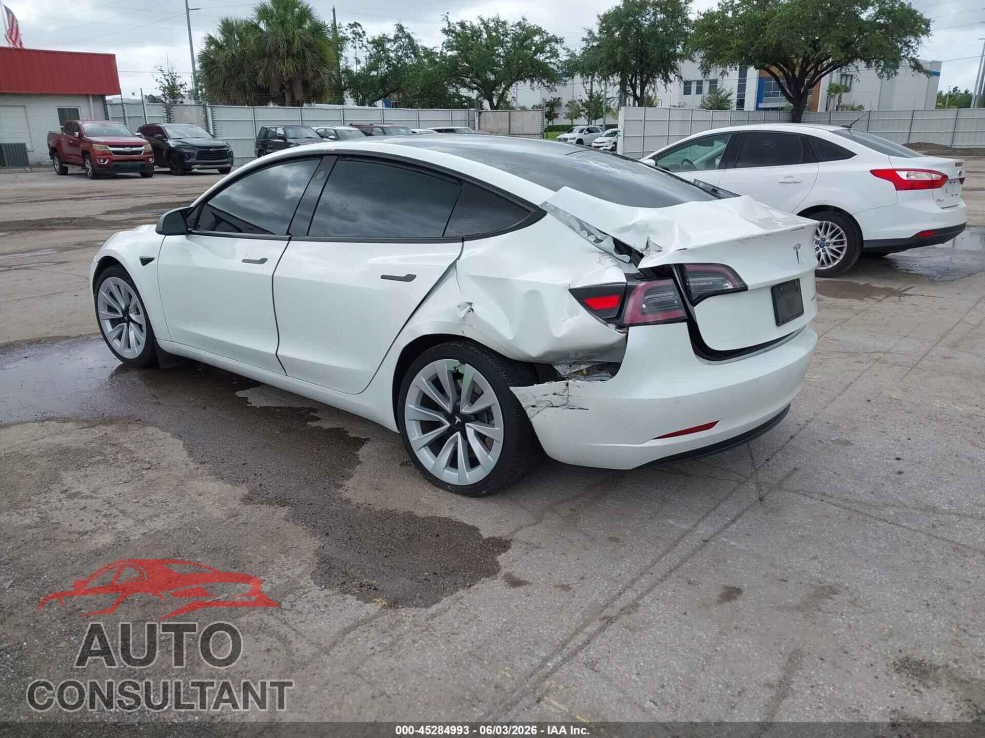 TESLA MODEL 3 2022 - 5YJ3E1EB7NF103763