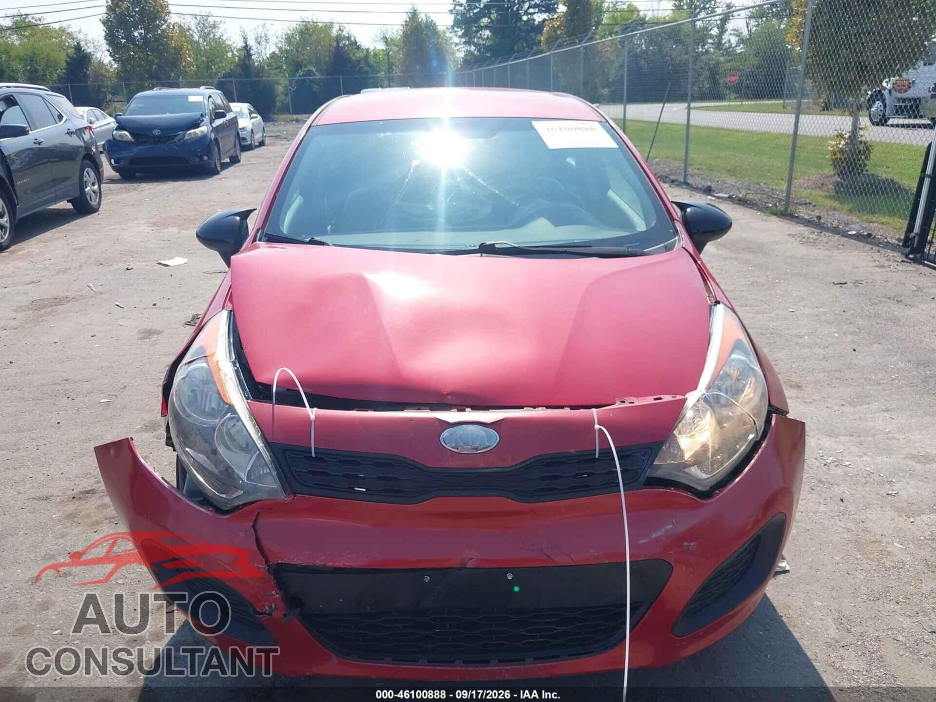 KIA RIO 2013 - KNADM5A3XD6285155