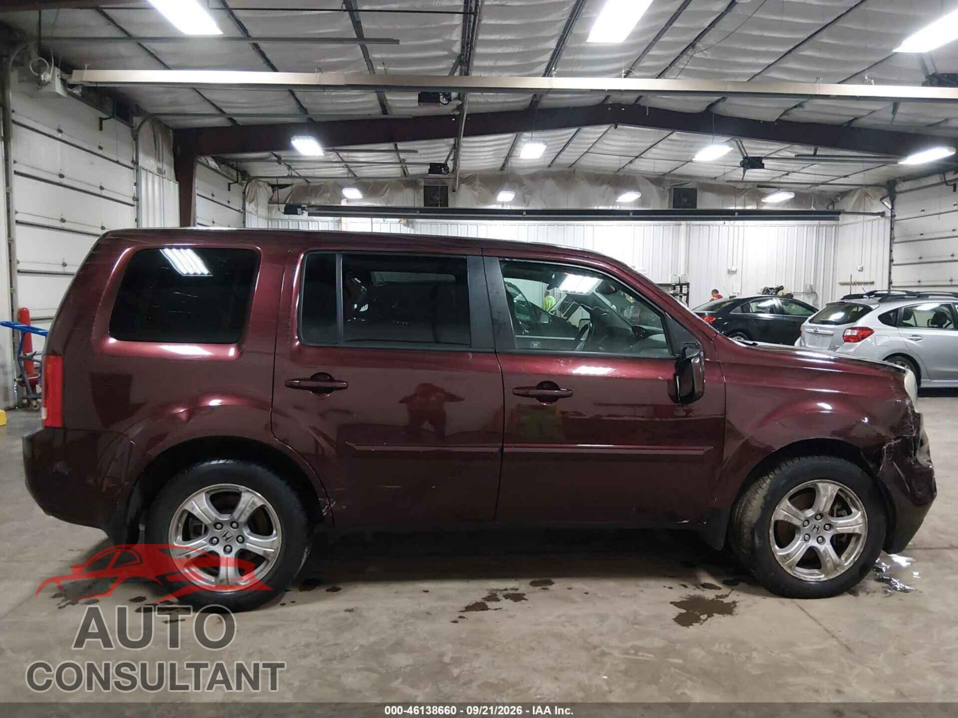 HONDA PILOT 2012 - 5FNYF4H51CB029389