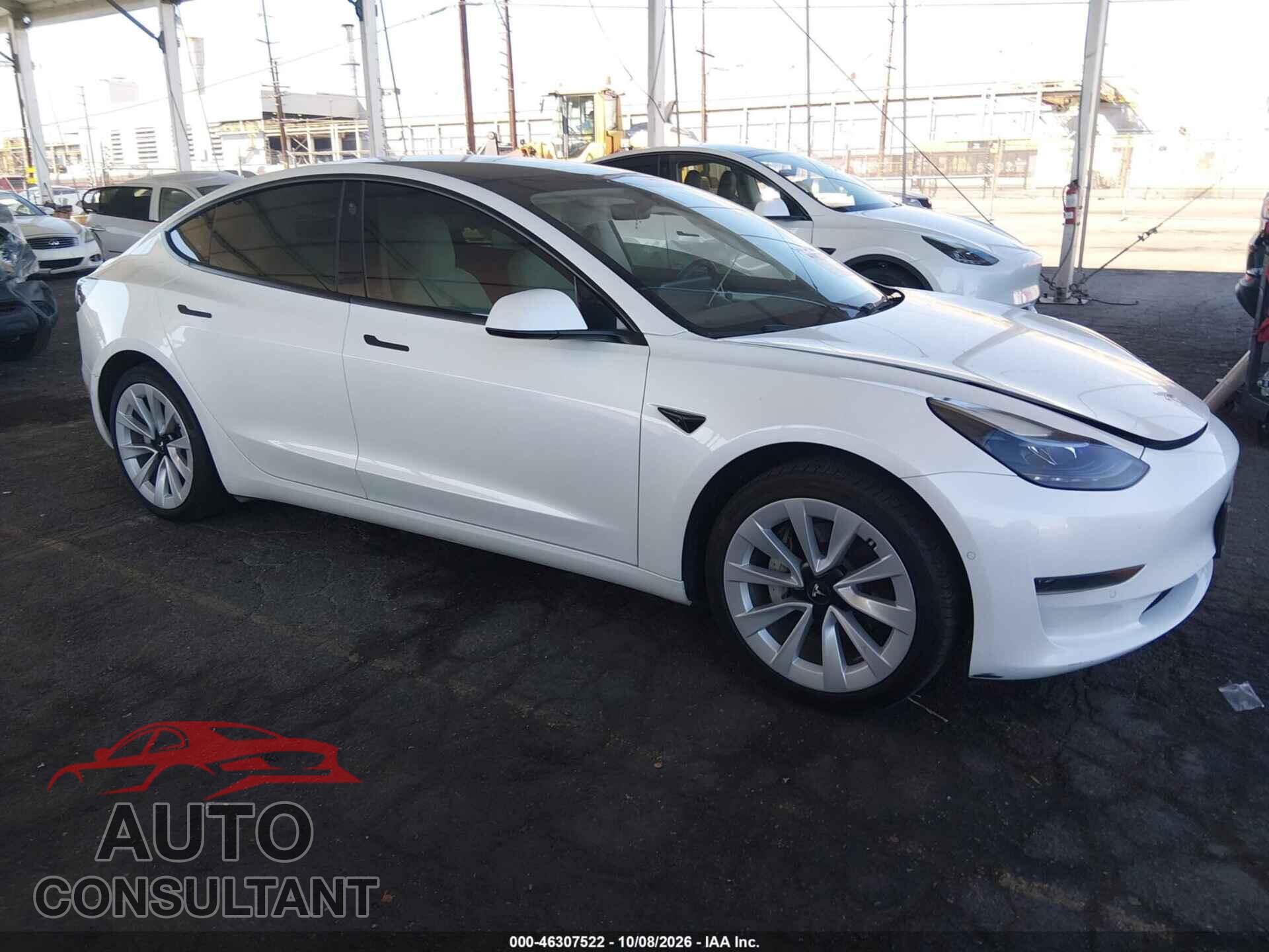 TESLA MODEL 3 2022 - 5YJ3E1EA5NF336161