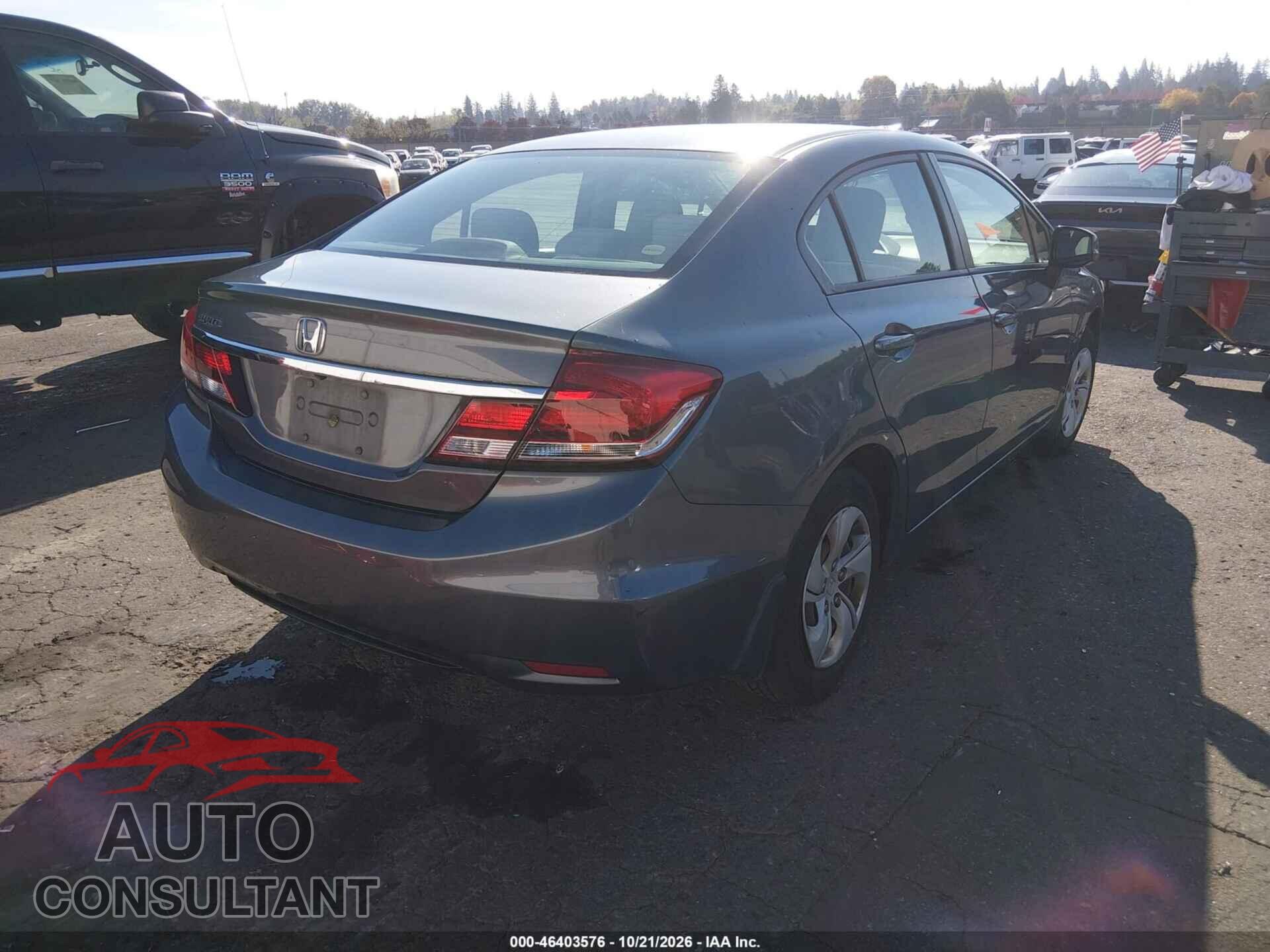 HONDA CIVIC 2013 - 19XFB2F52DE015910