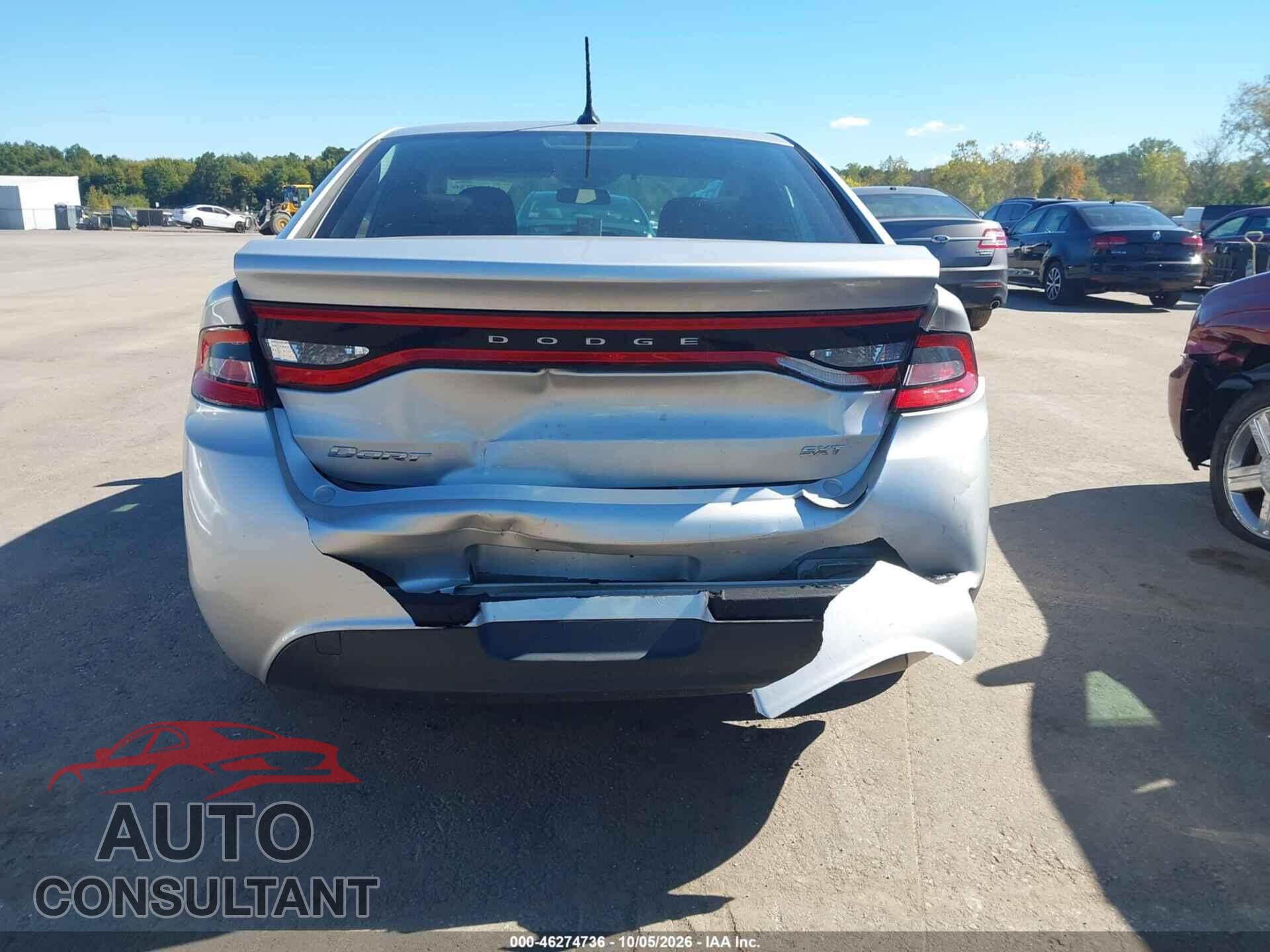 DODGE DART 2013 - 1C3CDFBA7DD186035