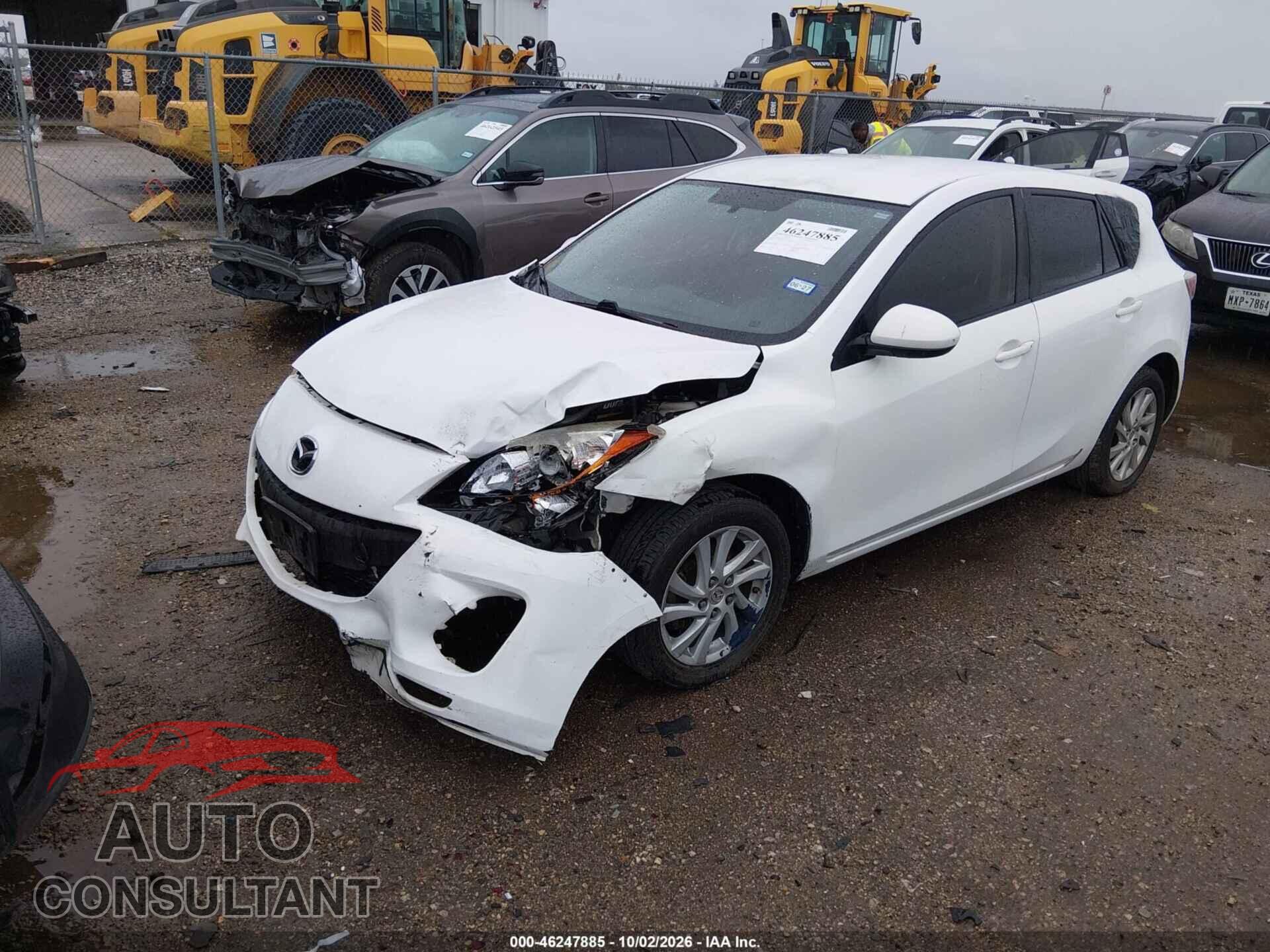 MAZDA MAZDA3 2012 - JM1BL1L71C1644555