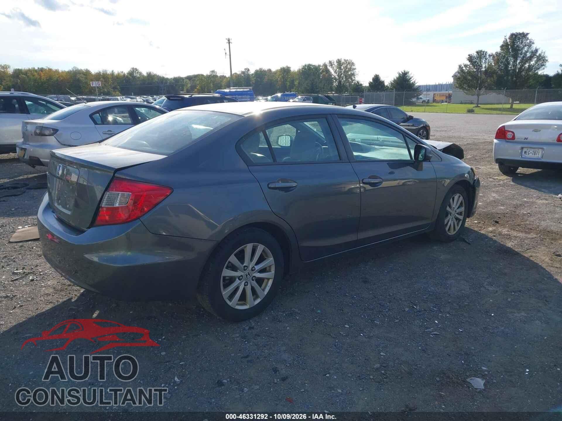 HONDA CIVIC 2012 - 2HGFB2F95CH307784