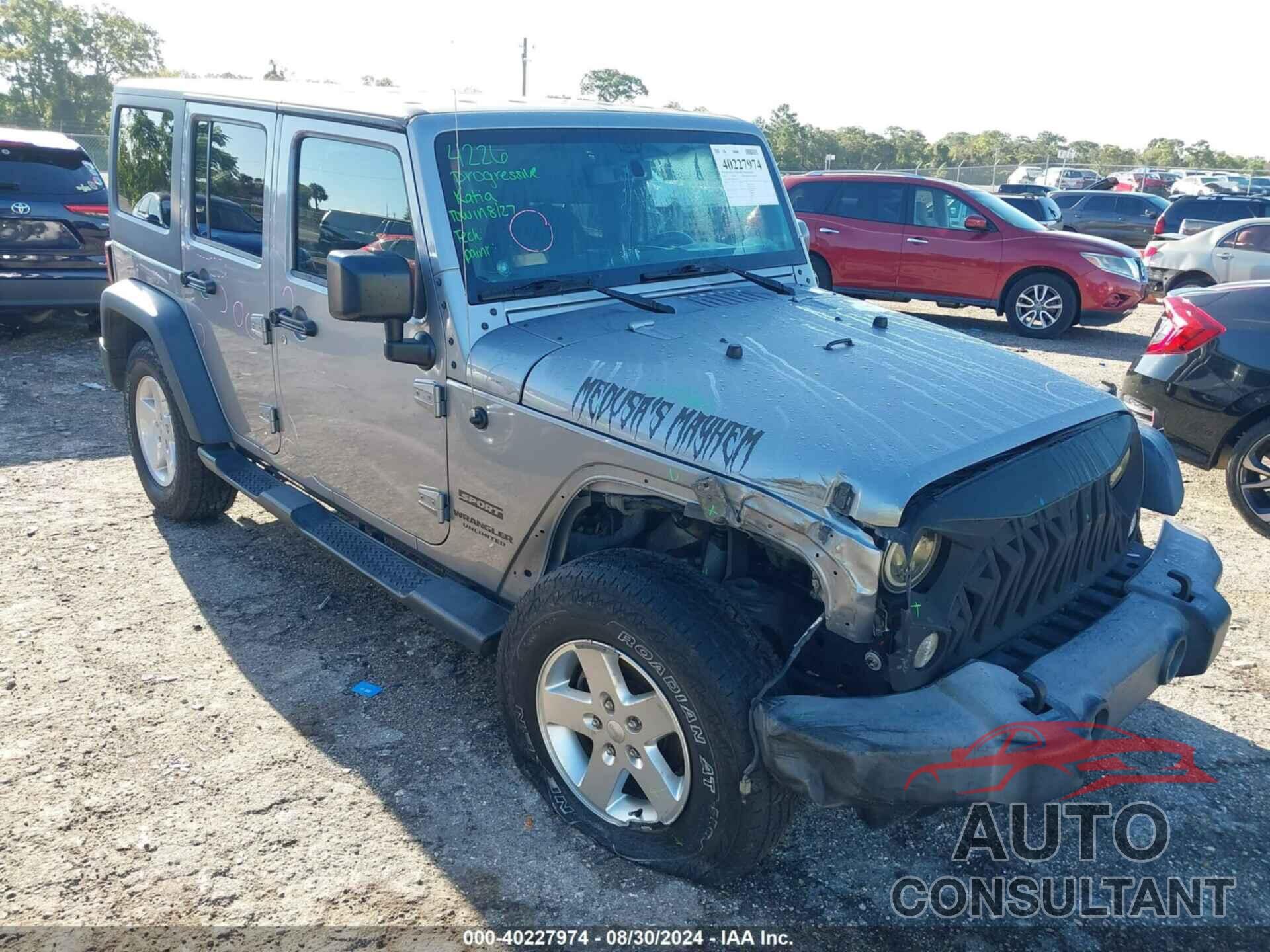 JEEP WRANGLER UNLIMITED 2016 - 1C4BJWDG9GL107153