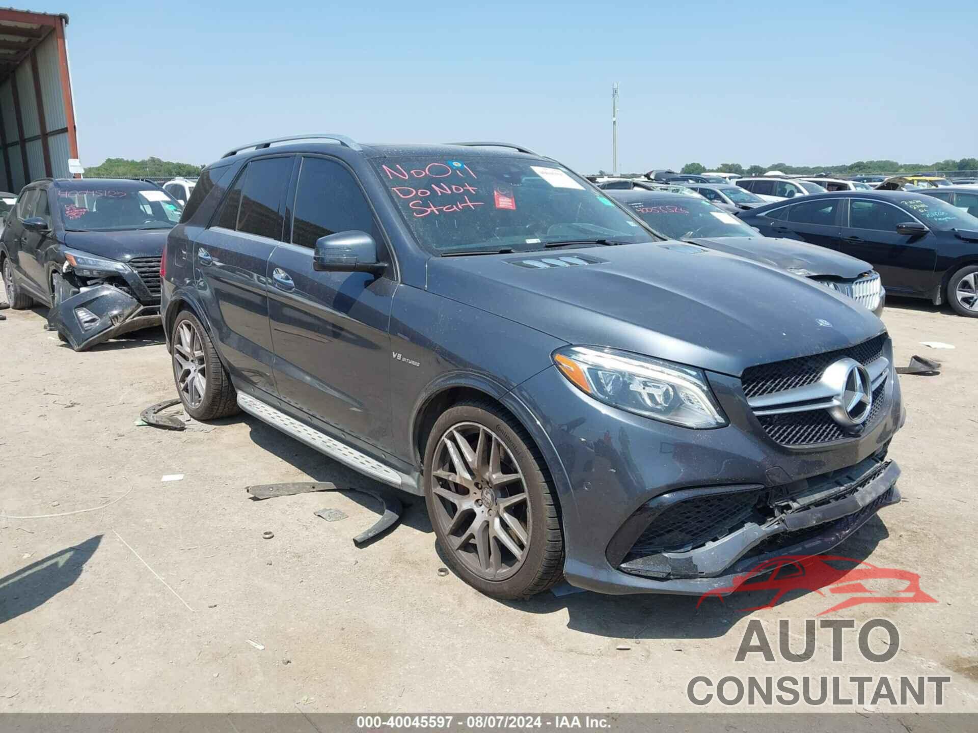 MERCEDES-BENZ AMG GLE 63 2016 - 4JGDA7FB8GA760595