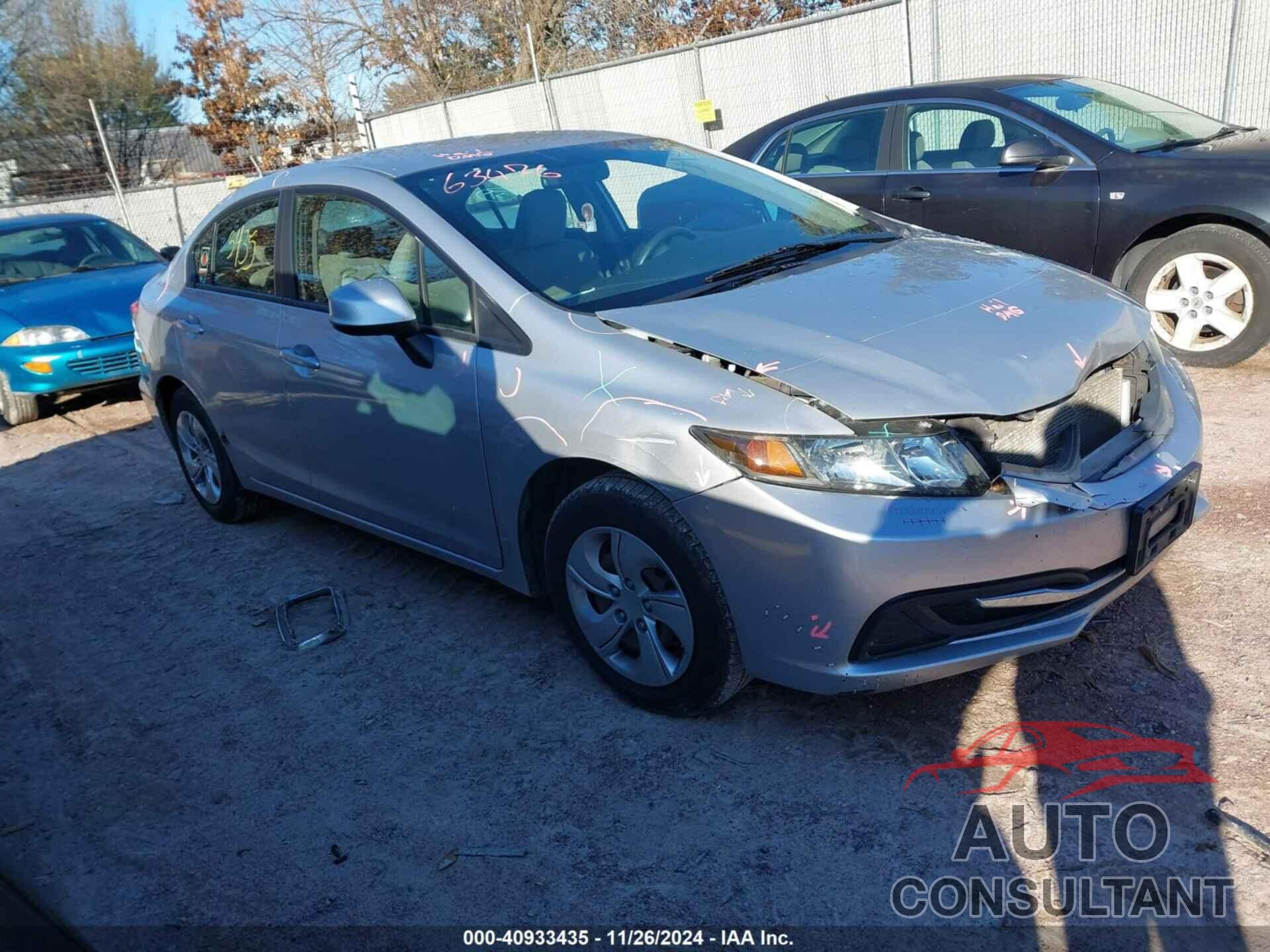 HONDA CIVIC 2013 - 2HGFB2F5XDH546455