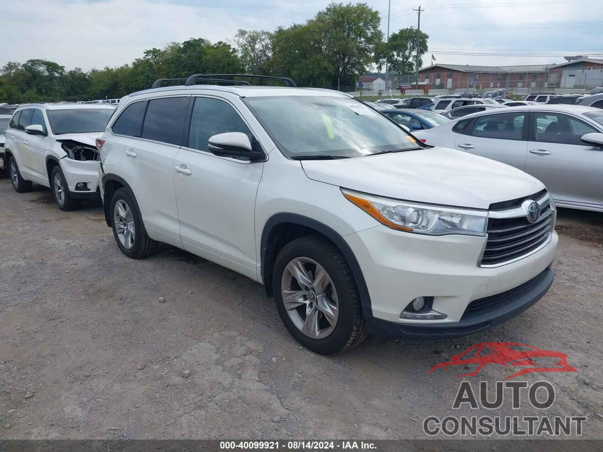 TOYOTA HIGHLANDER 2016 - 5TDDKRFH3GS241183