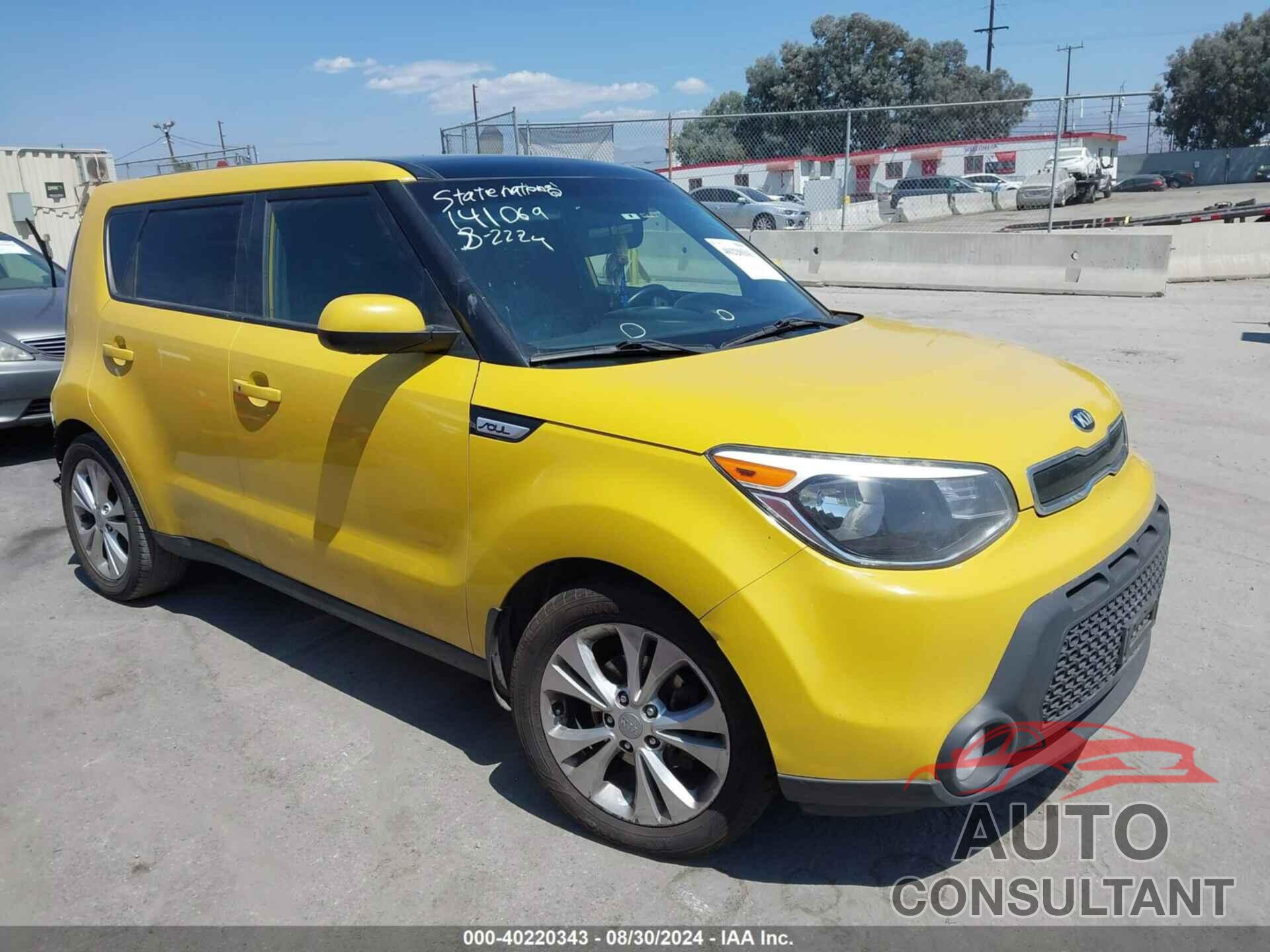 KIA SOUL 2015 - KNDJP3A5XF7141069