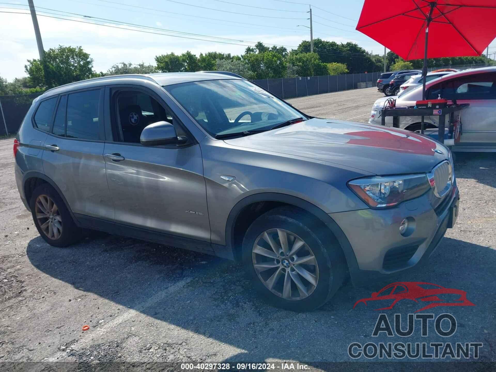 BMW X3 2017 - 5UXWX9C3XH0T18637