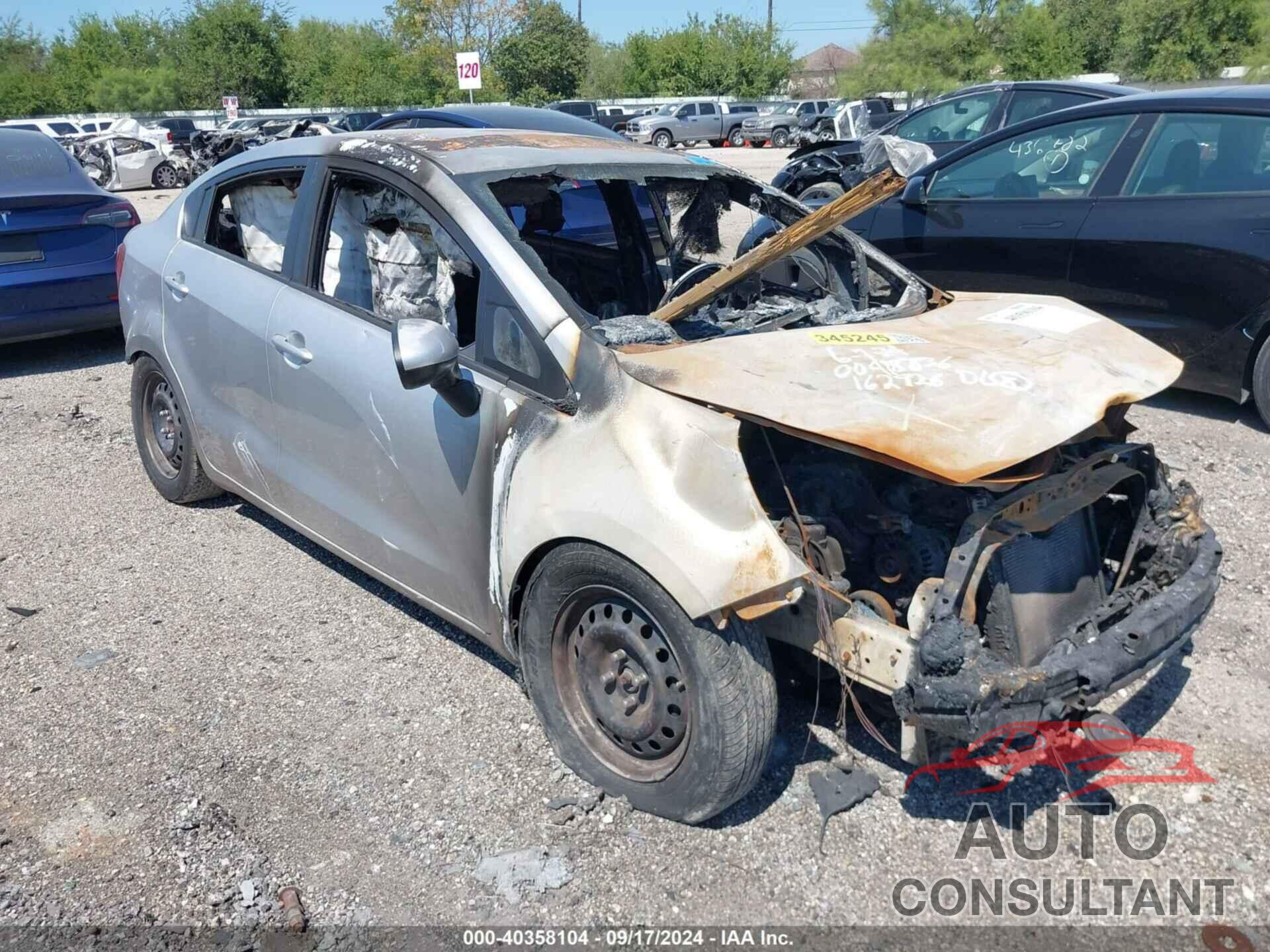 KIA RIO 2013 - KNADM4A39D6162926