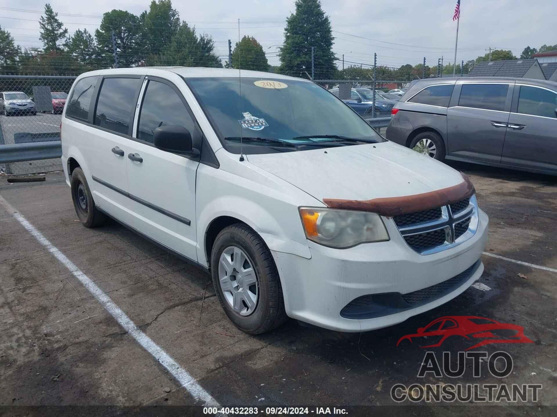 DODGE GRAND CARAVAN 2013 - 2C4RDGBG1DR544405