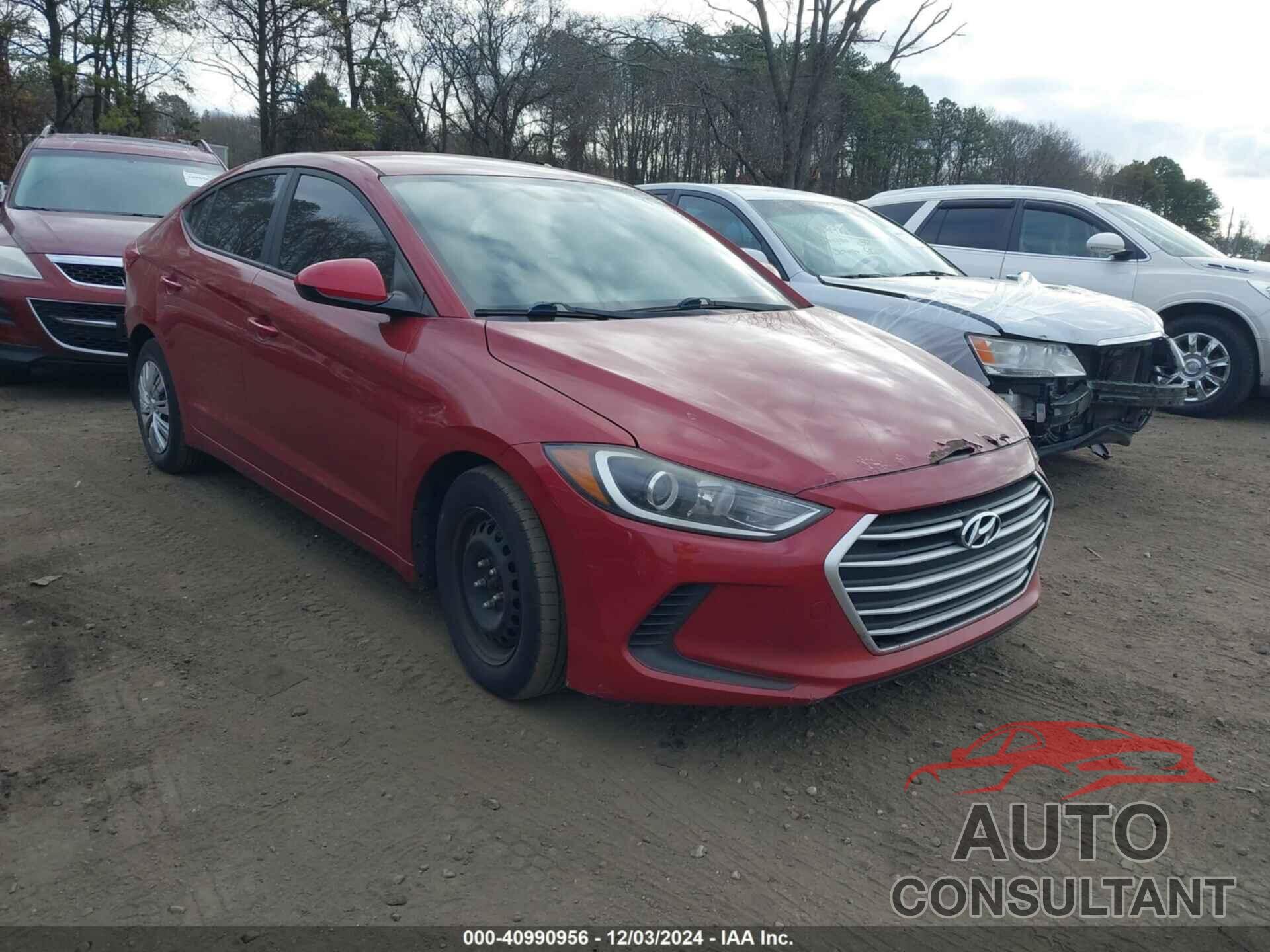 HYUNDAI ELANTRA 2017 - KMHD74LF1HU075911